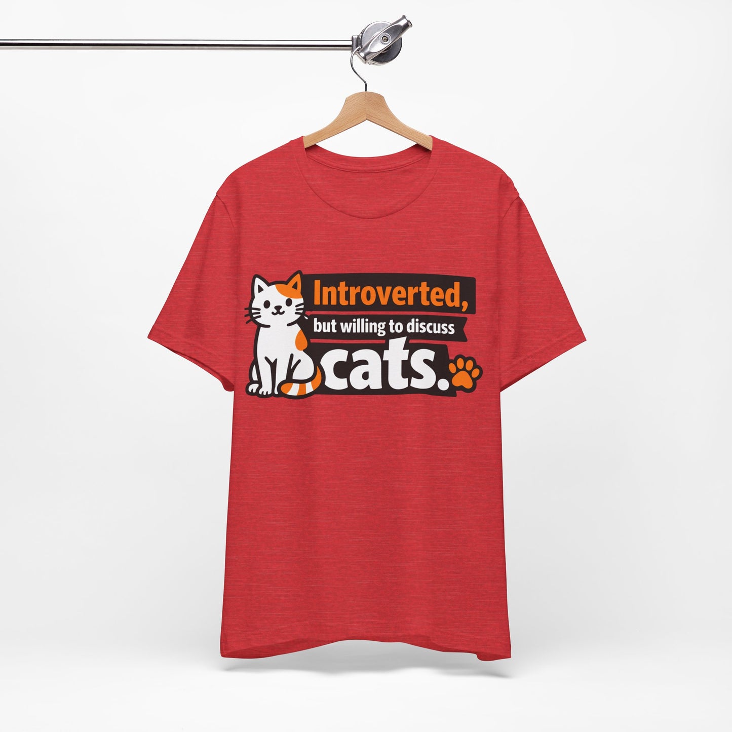 Introverted But Willing to Discuss Cats Funny Cat Shirt | Khai Studio