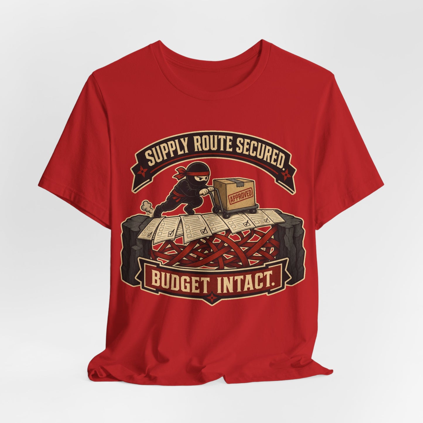 Supply Route Secured Budget Intact Funny Ninja Office Shirt | Khai Studio