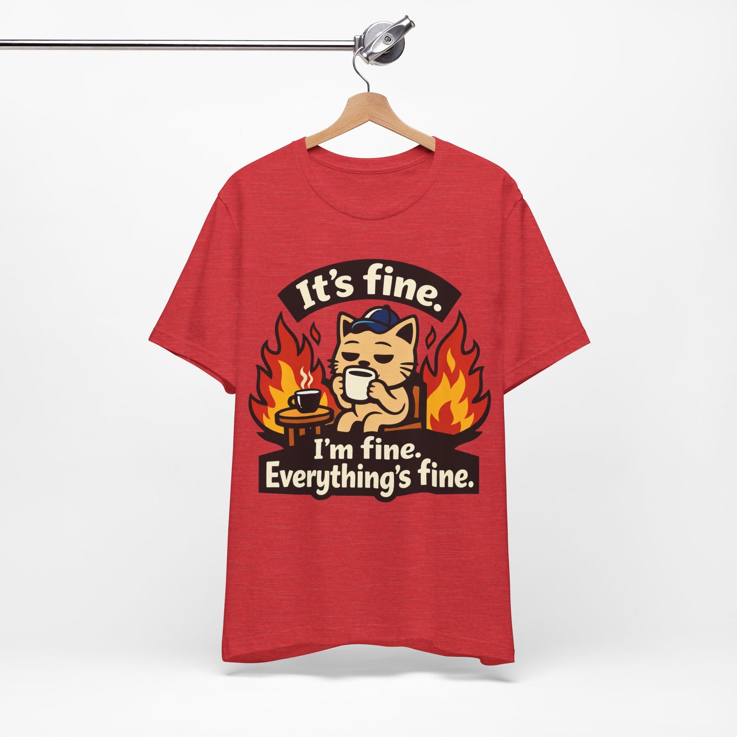 It's Fine I'm Fine Everything's Fine Funny Burnout Shirt | Khai Studio