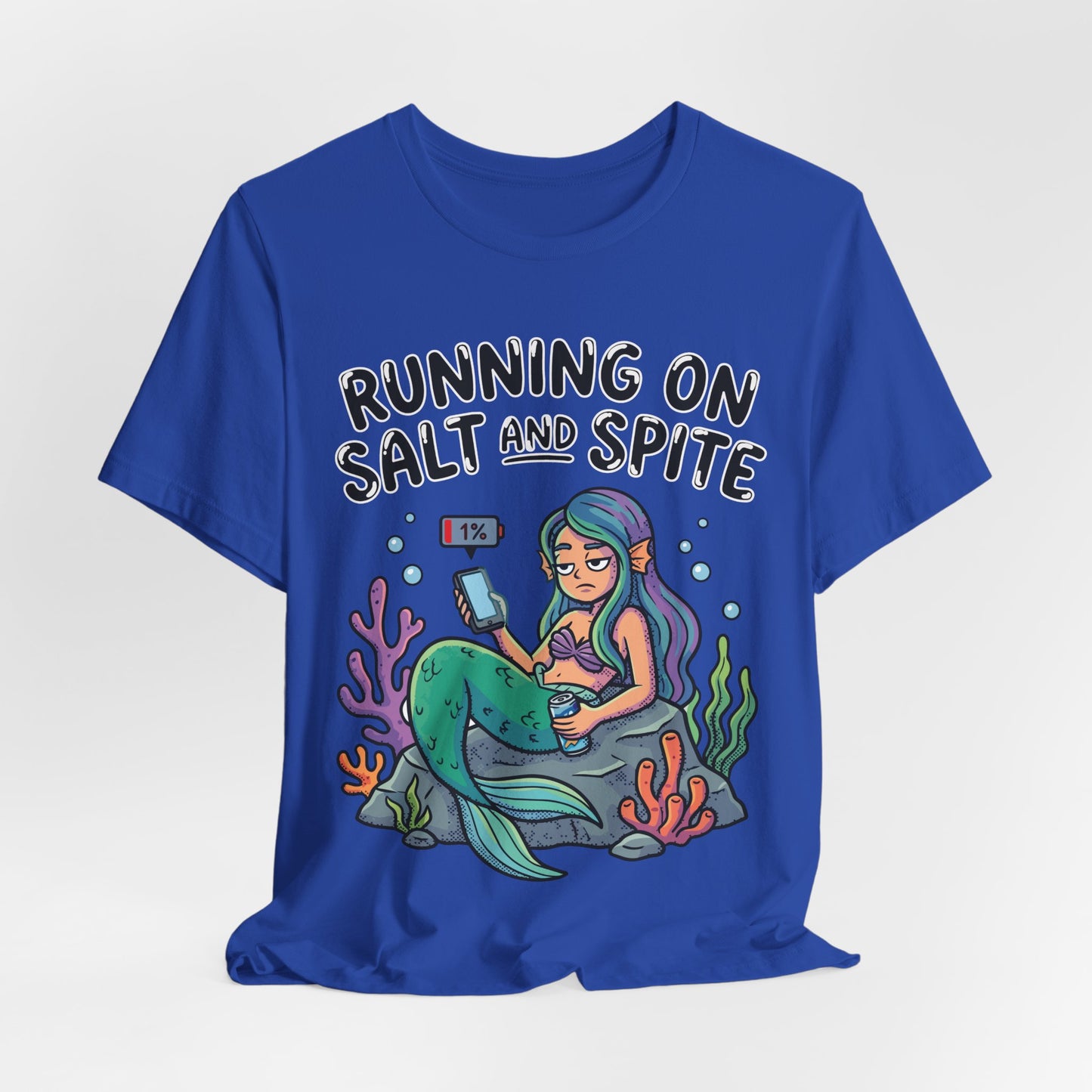 Running on Salt and Spite Funny Burnout Shirt | Khai Studio
