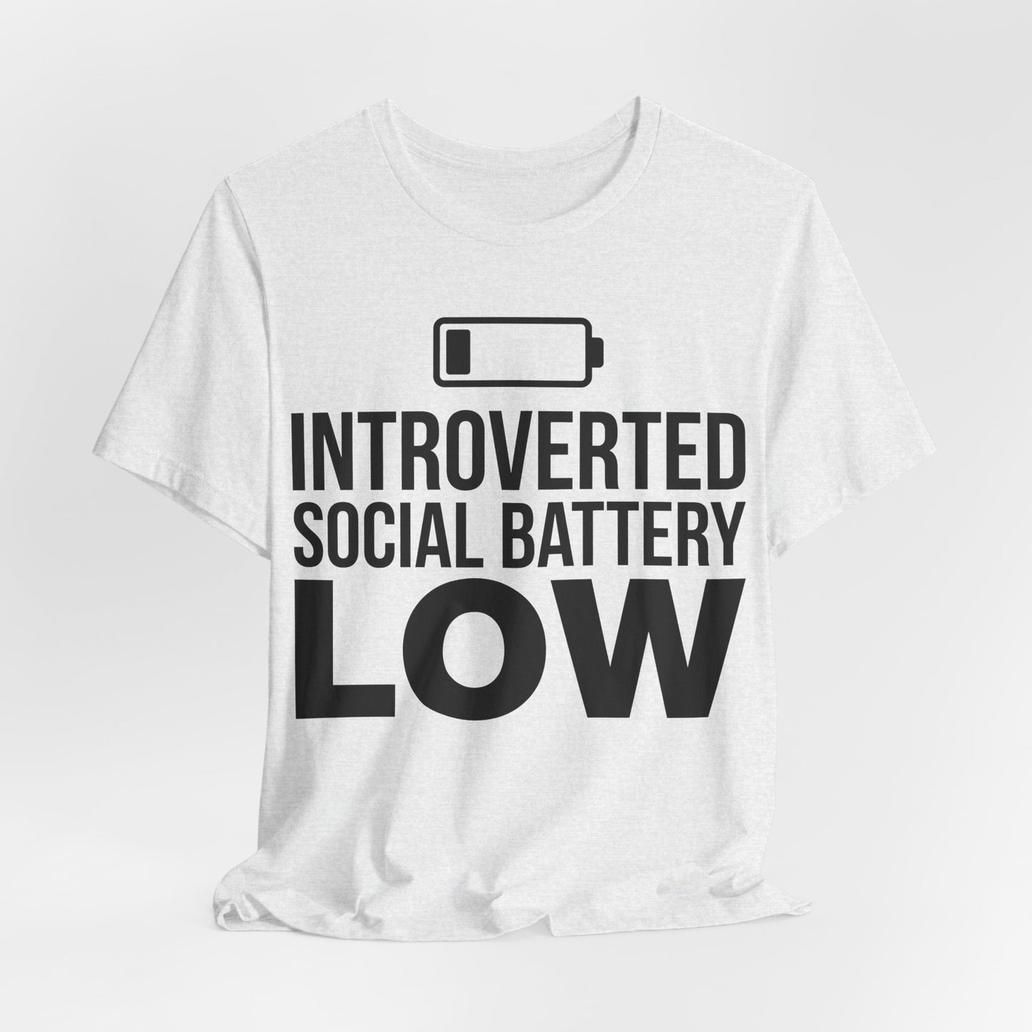 Introverted Social Battery Low Funny Introvert Shirt | Khai Studio