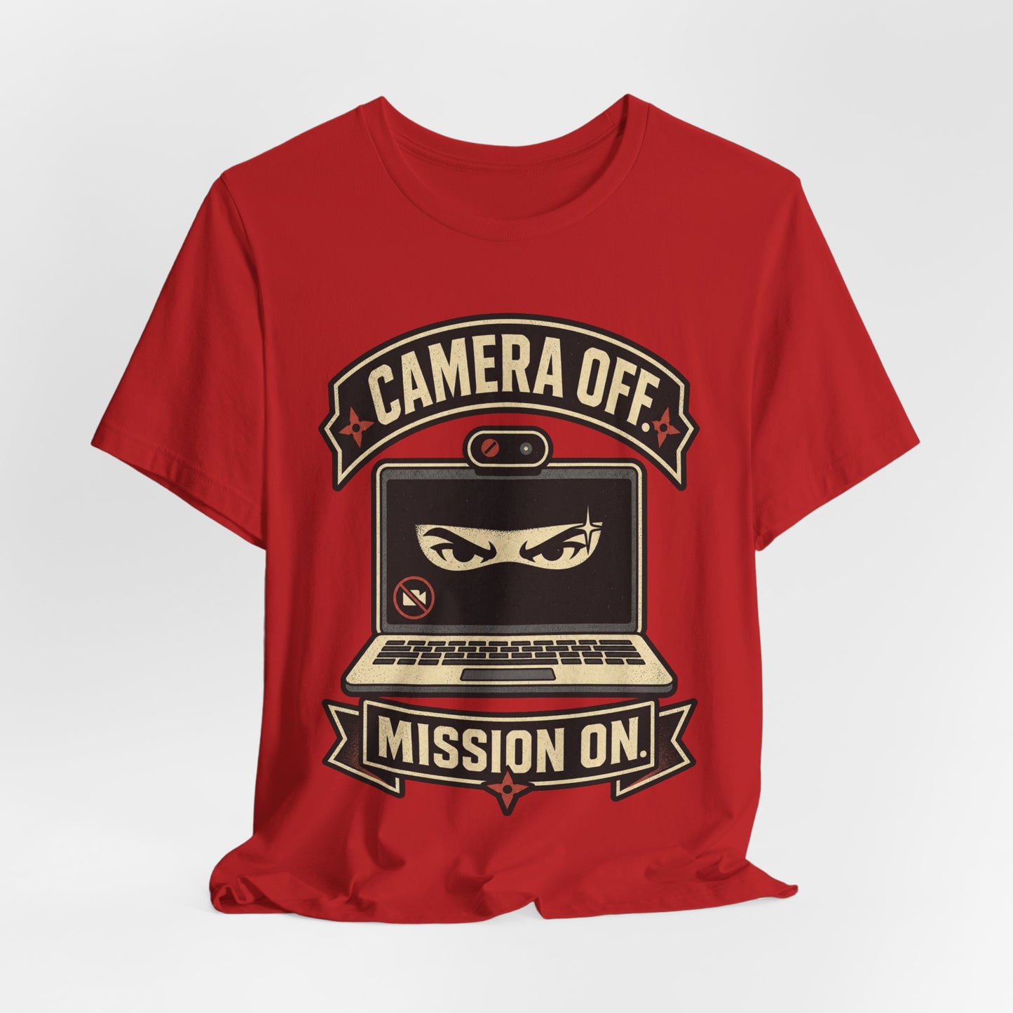 Camera Off Mission On Funny Ninja Office Shirt | Khai Studio