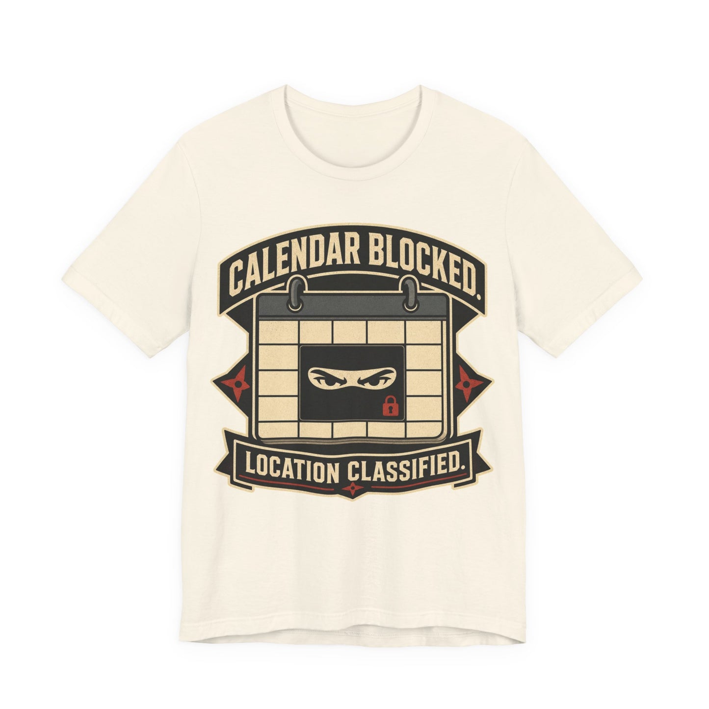 Calendar Blocked Location Classified Funny Ninja Office Shirt | Khai Studio