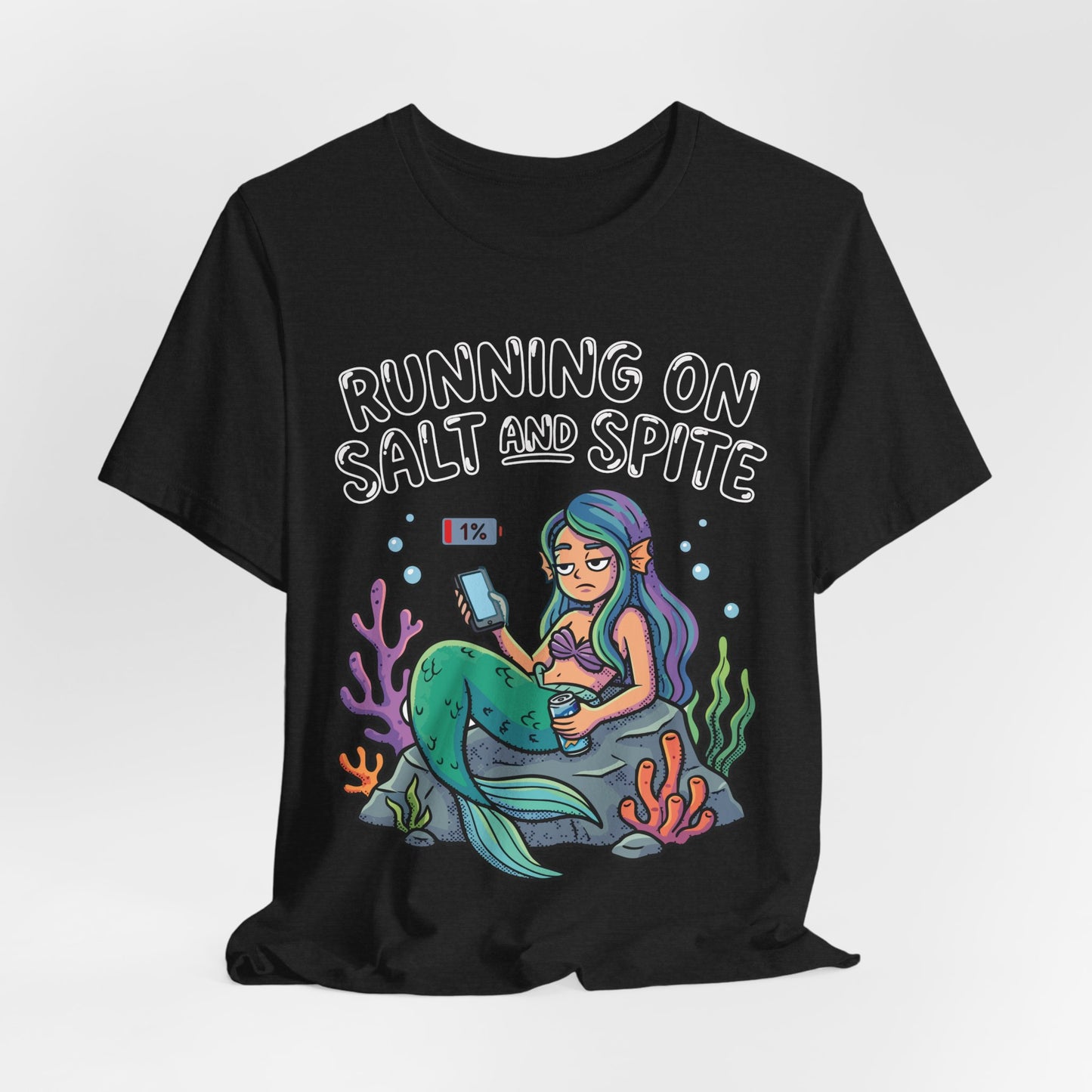 Running on Salt and Spite Funny Burnout Shirt | Khai Studio