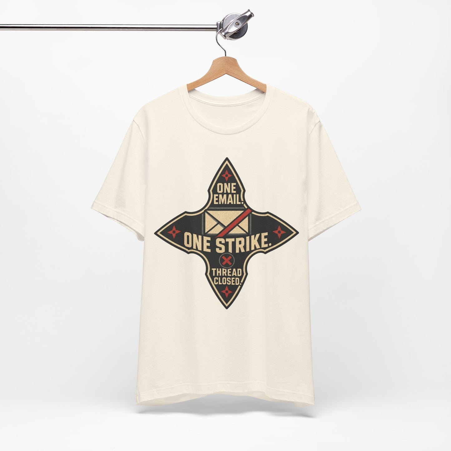 One Email One Strike Thread Closed Funny Ninja Office Shirt | Khai Studio