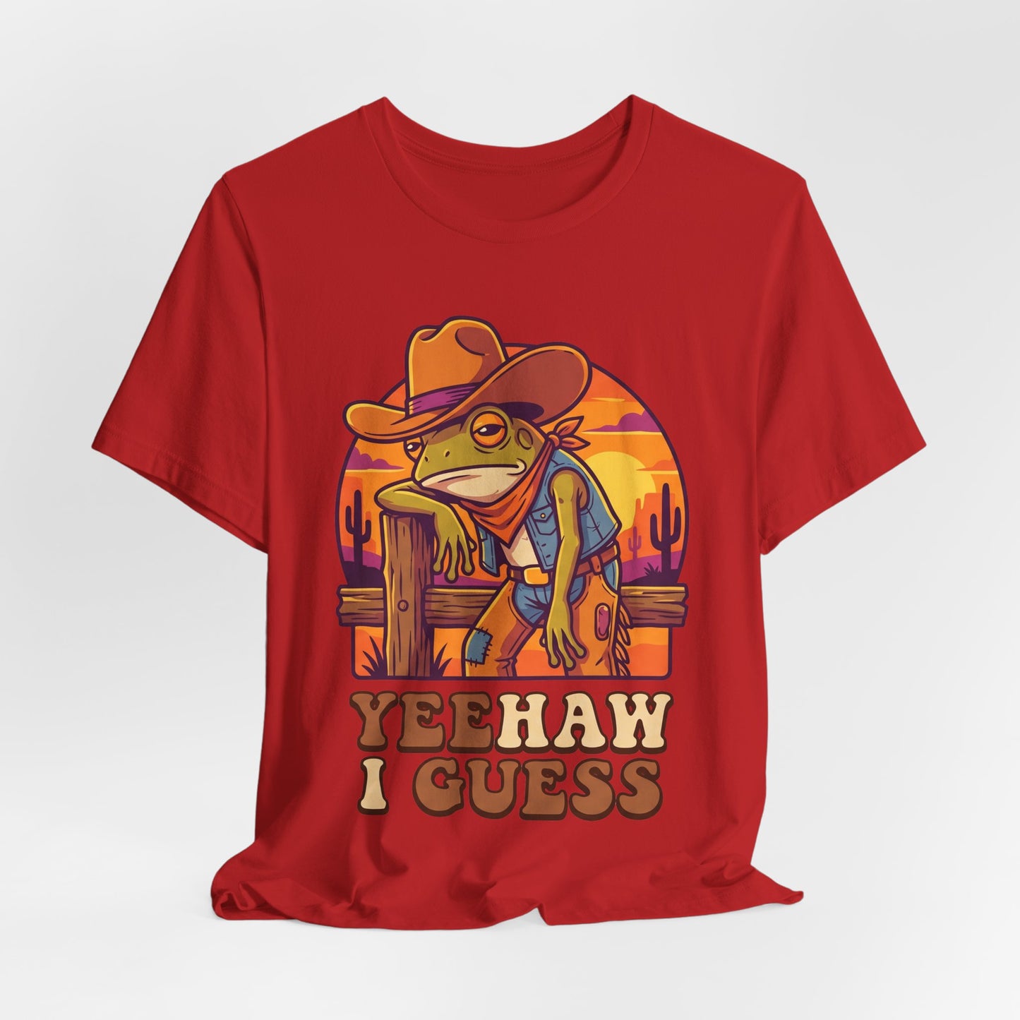 Yeehaw I Guess Funny Burnout Shirt | Khai Studio