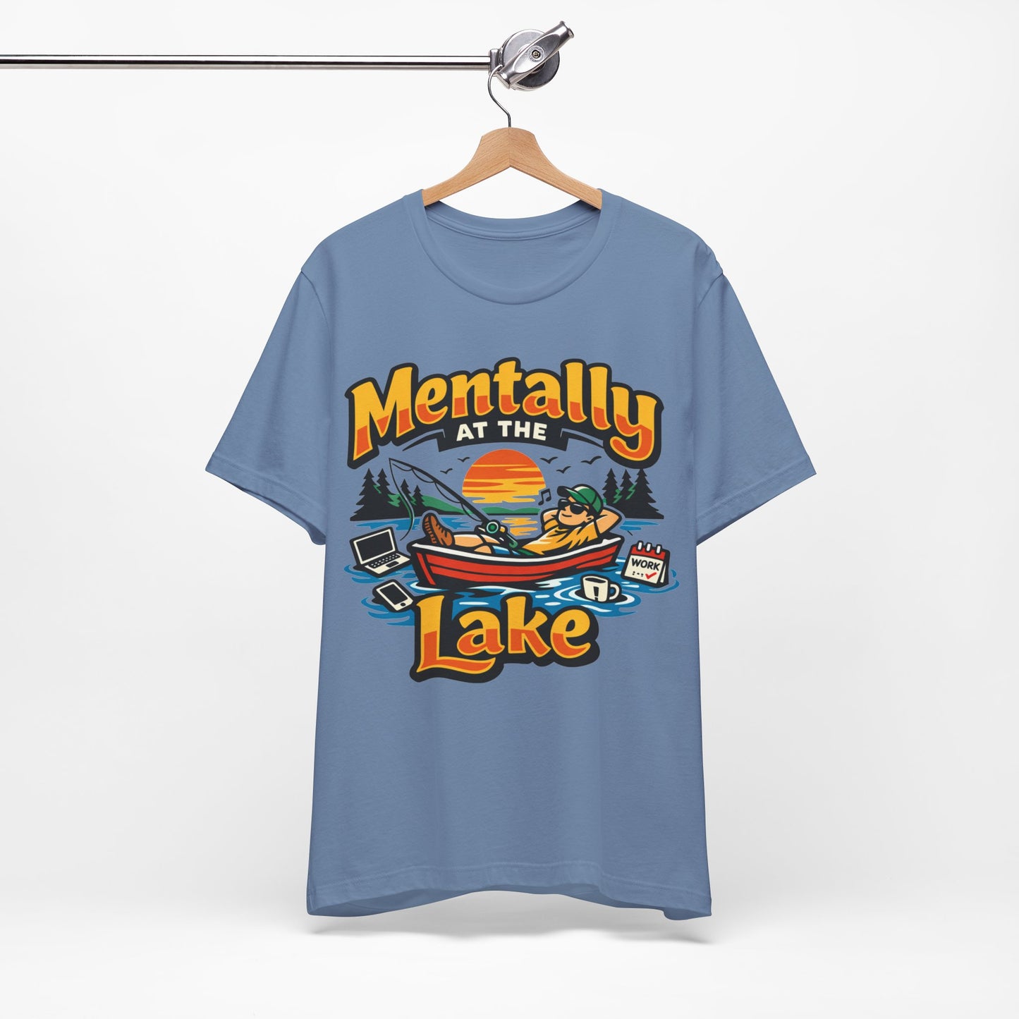 Mentally at the Lake Funny Introvert Shirt | Khai Studio