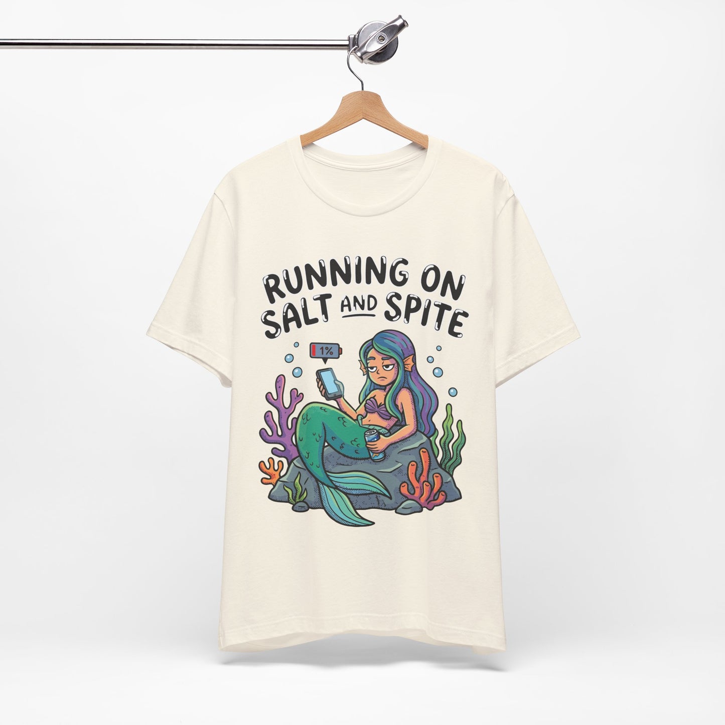 Running on Salt and Spite Funny Burnout Shirt | Khai Studio