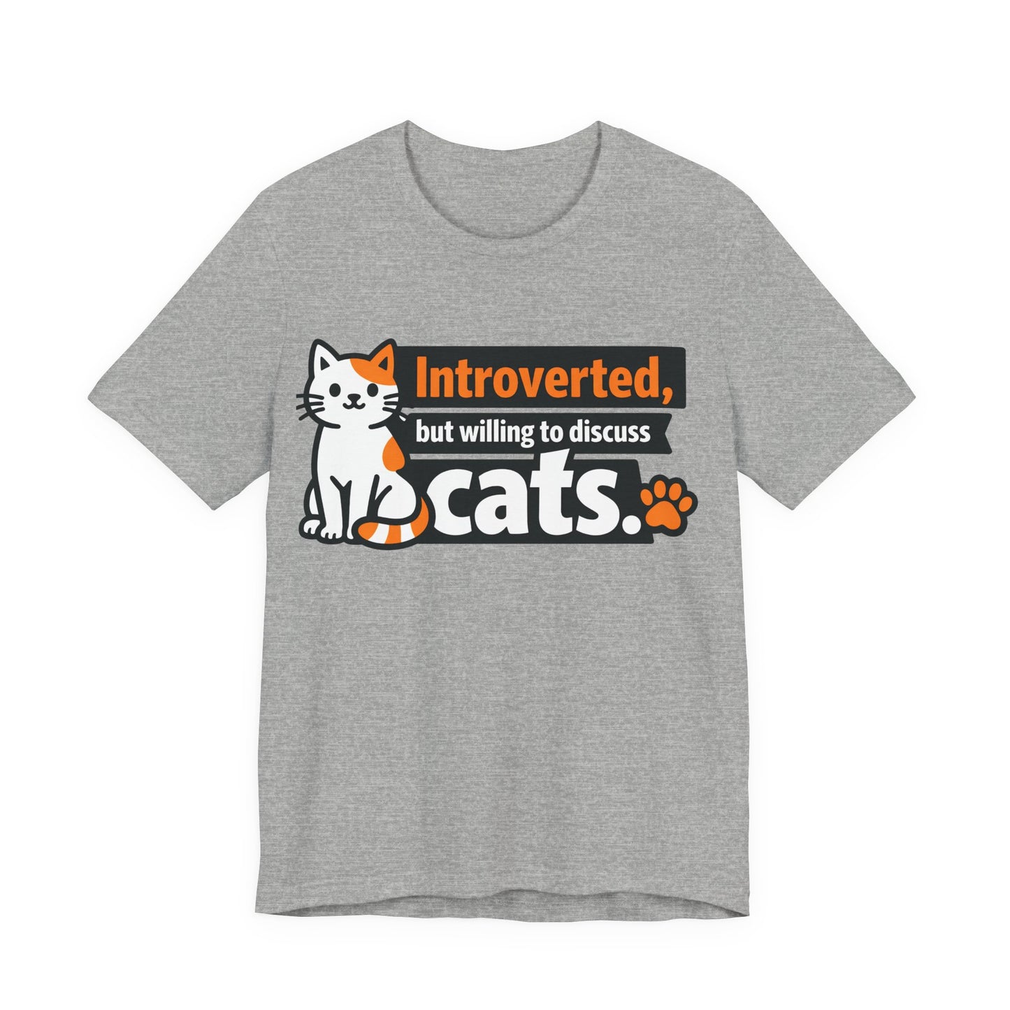 Introverted But Willing to Discuss Cats Funny Cat Shirt | Khai Studio