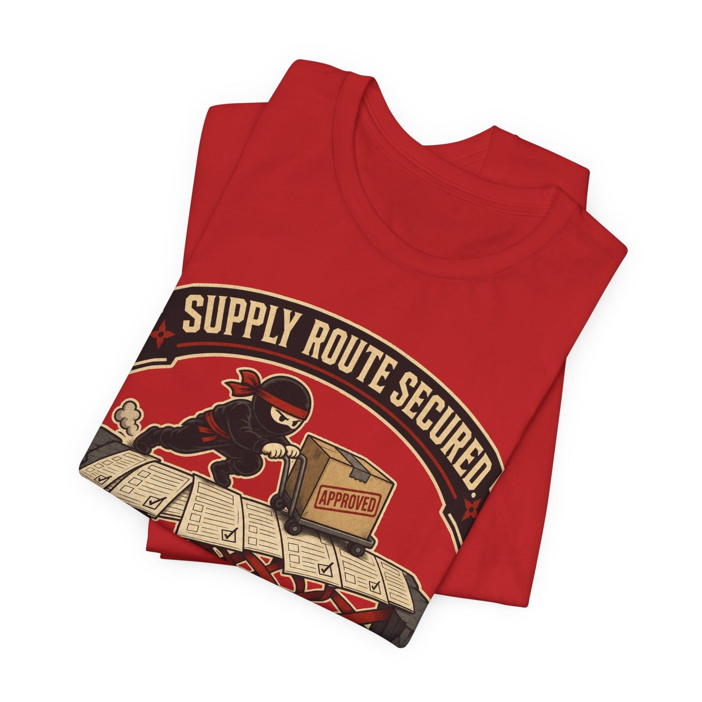 Supply Route Secured Budget Intact Funny Ninja Office Shirt | Khai Studio