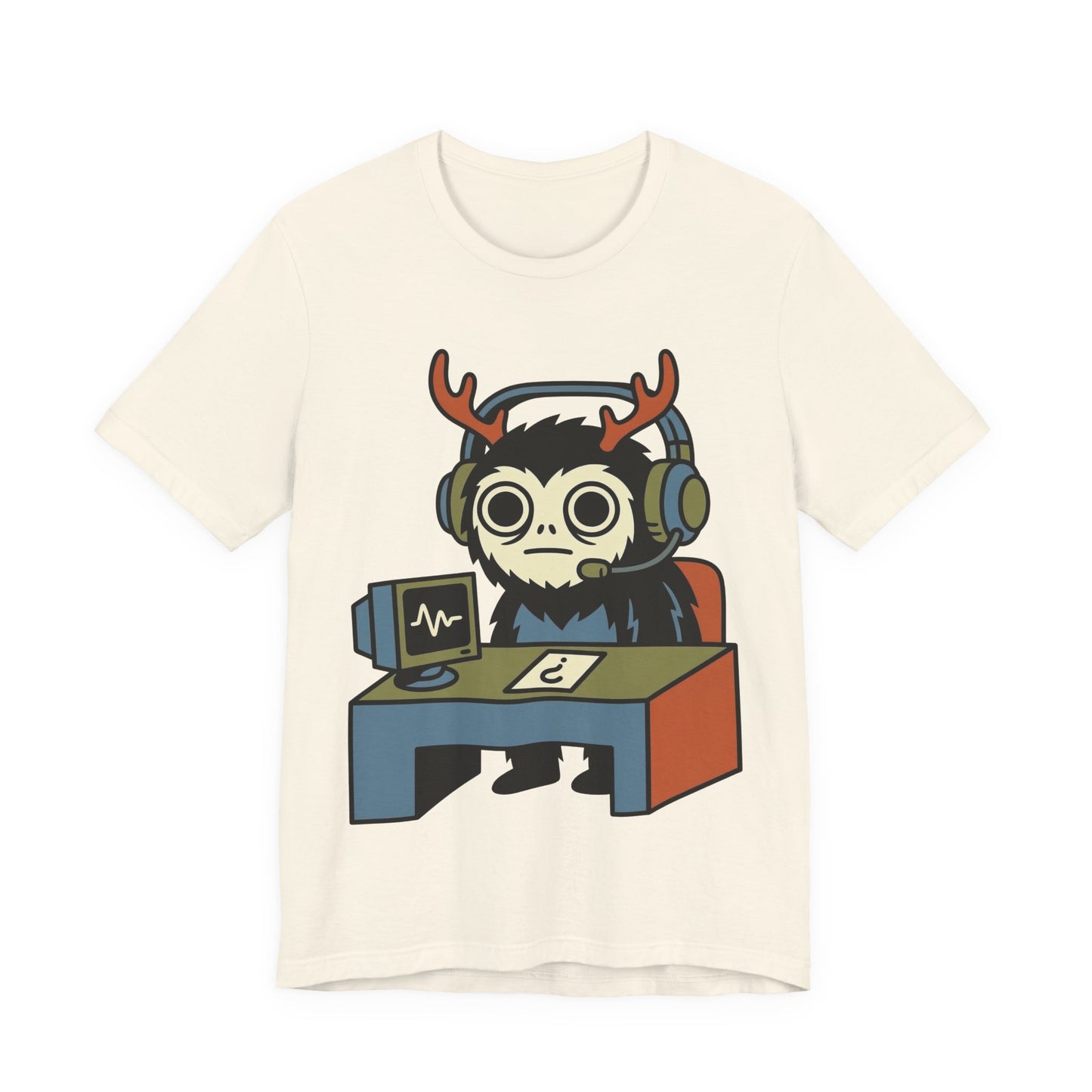 WFH Cryptid Antler Goblin Funny Burnout Shirt | Khai Studio