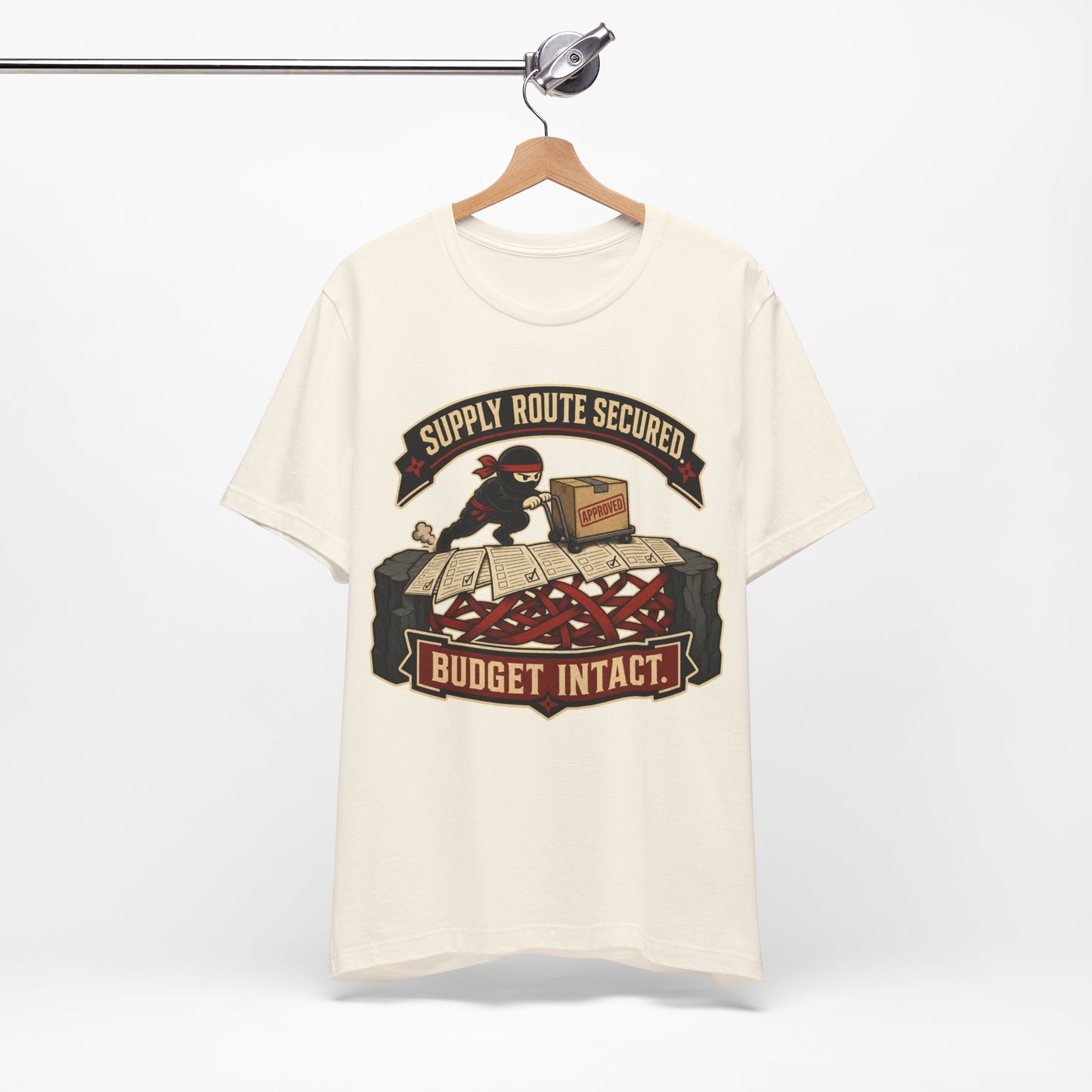 Supply Route Secured Budget Intact Funny Ninja Office Shirt | Khai Studio