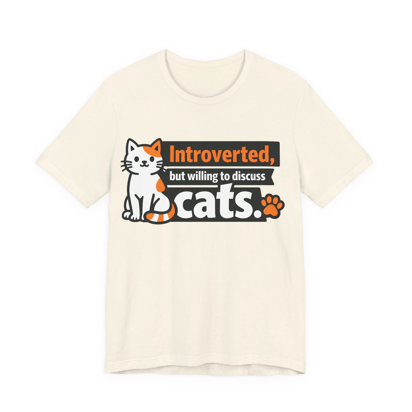 Introverted But Willing to Discuss Cats Funny Cat Shirt | Khai Studio