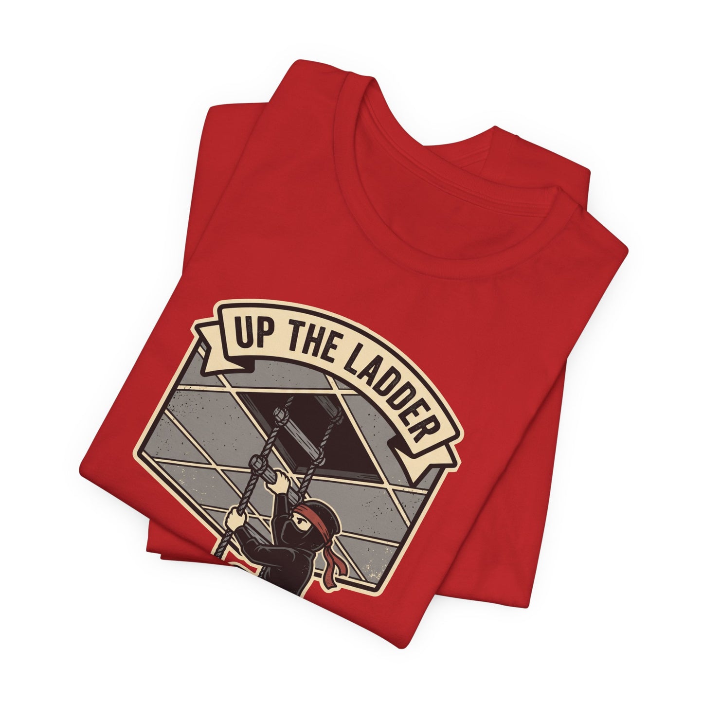 Up the Ladder Under the Radar Funny Ninja Office Shirt | Khai Studio
