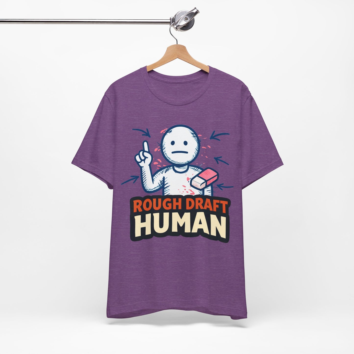 Rough Draft Human Funny Burnout Shirt | Khai Studio