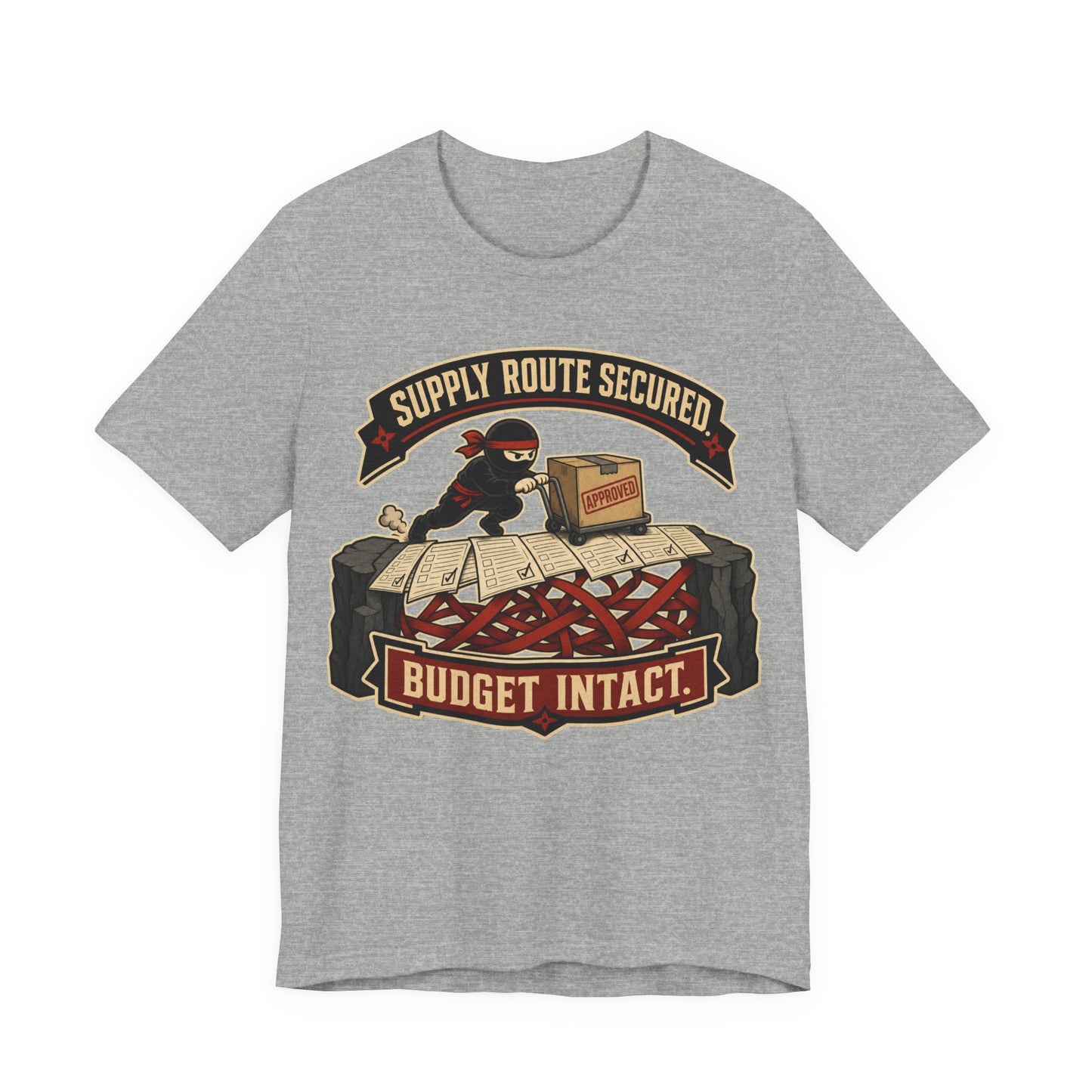 Supply Route Secured Budget Intact Funny Ninja Office Shirt | Khai Studio