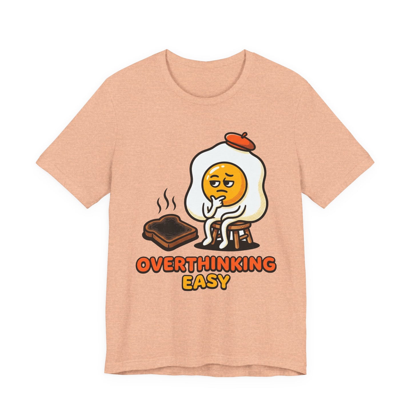 Overthinking Easy Funny Burnout Shirt | Khai Studio