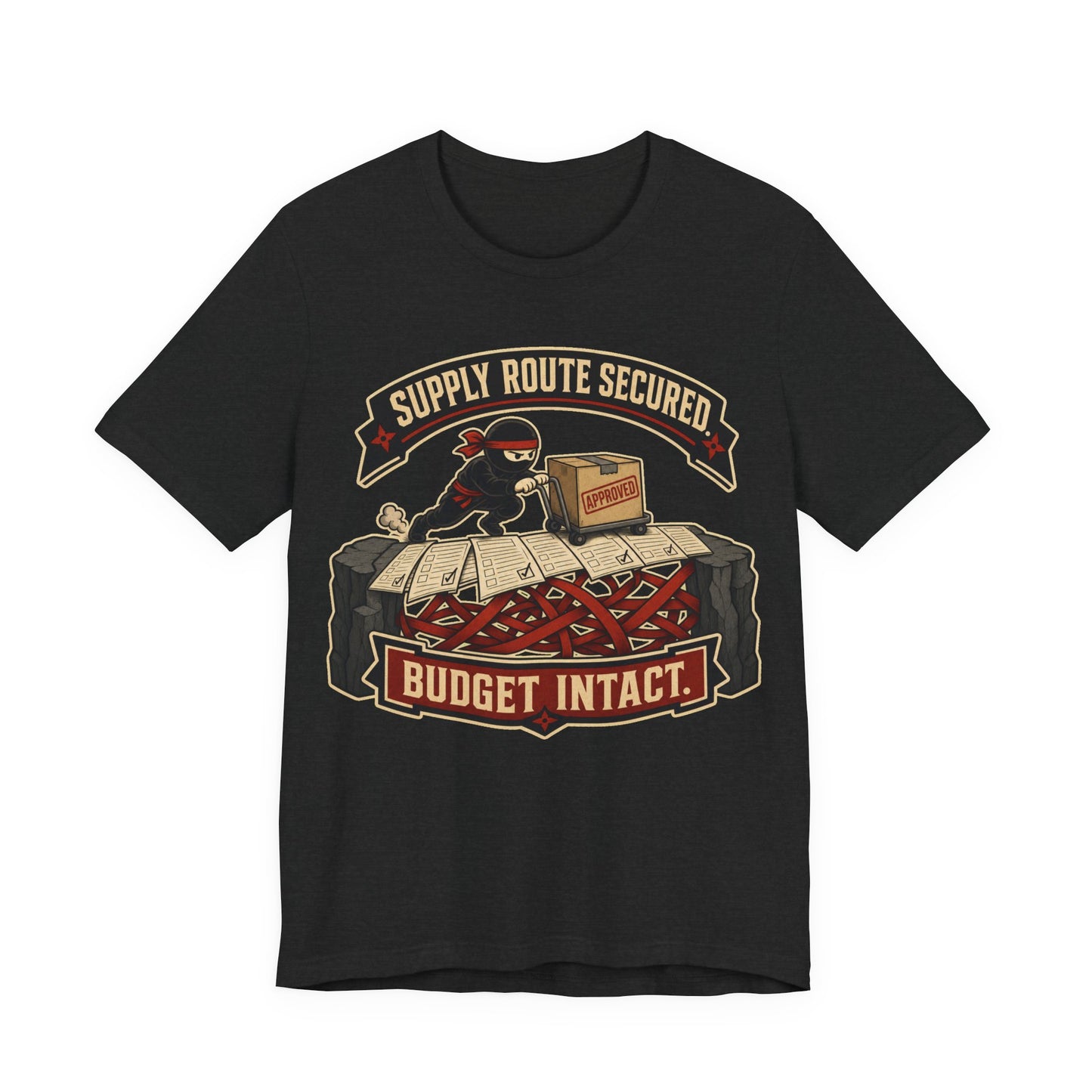 Supply Route Secured Budget Intact Funny Ninja Office Shirt | Khai Studio