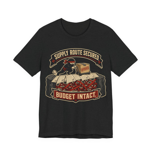 Supply Route Secured Budget Intact Funny Ninja Office Shirt | Khai Studio