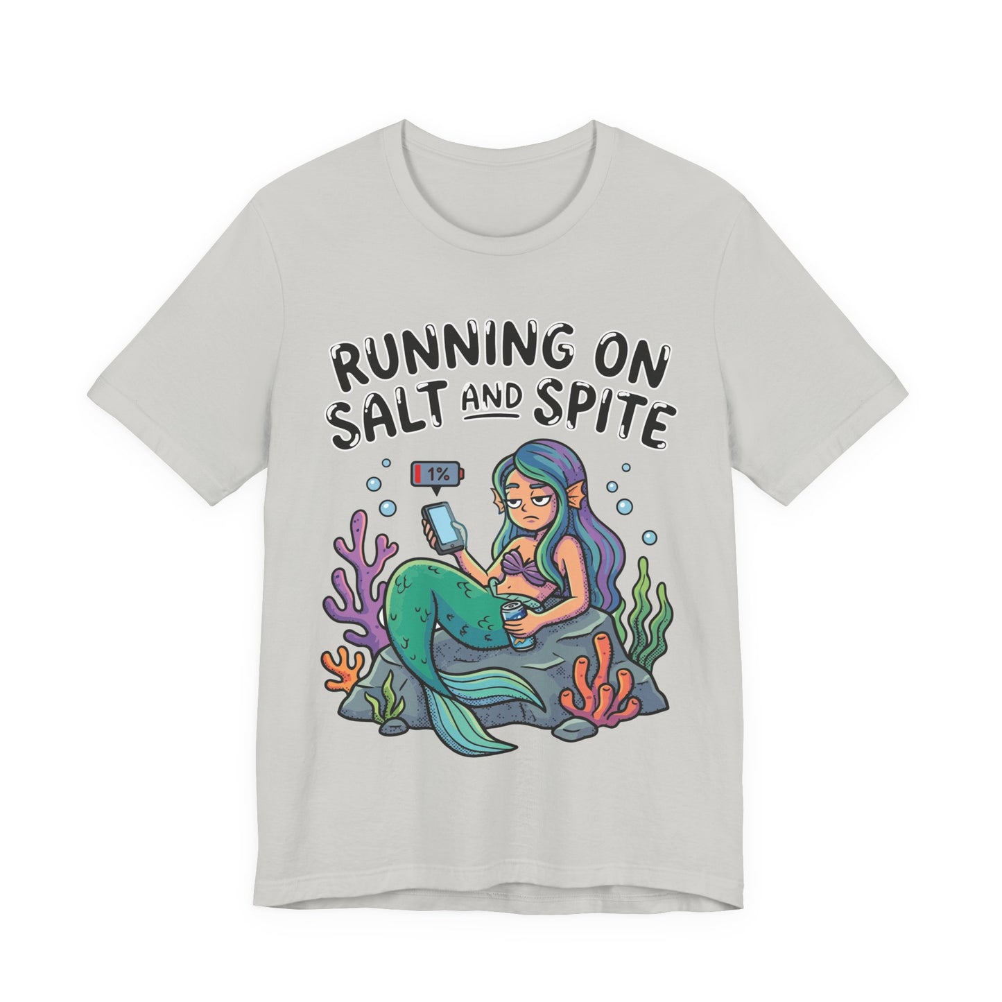 Running on Salt and Spite Funny Burnout Shirt | Khai Studio