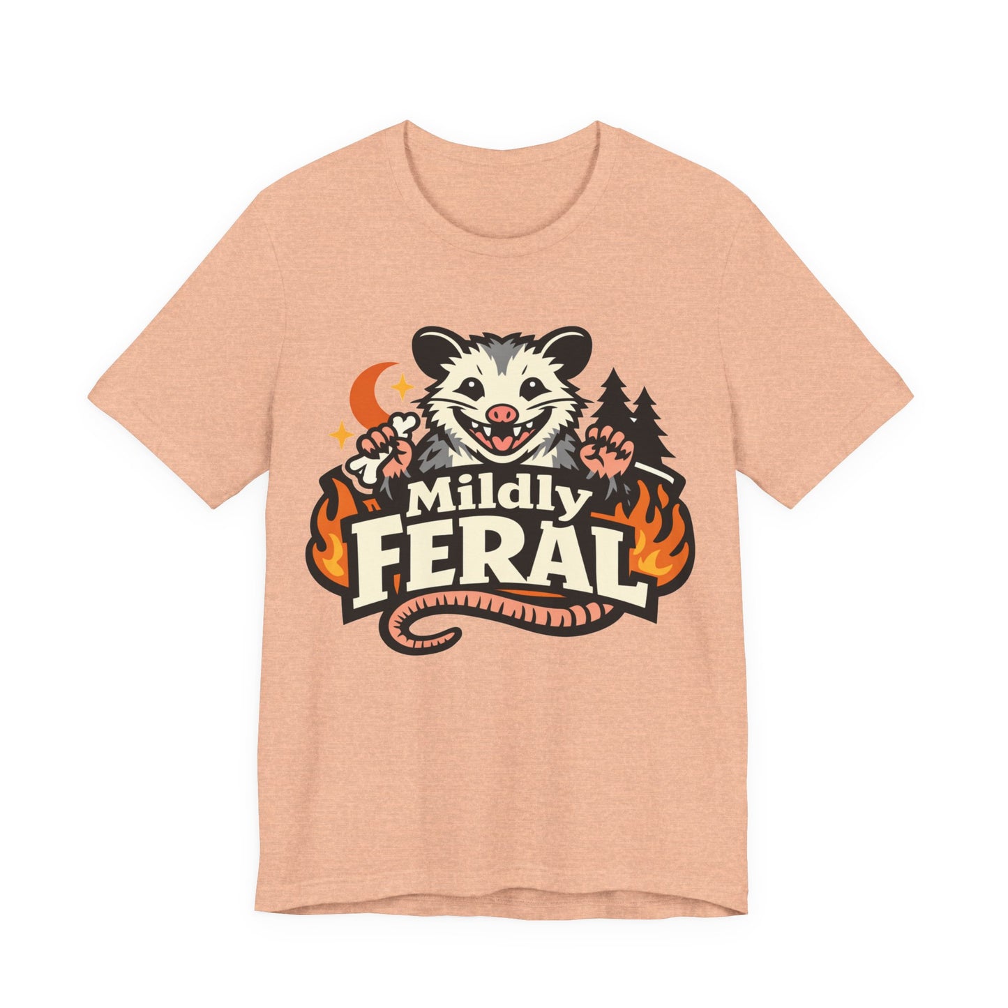 Mildly Feral Funny Burnout Shirt | Khai Studio