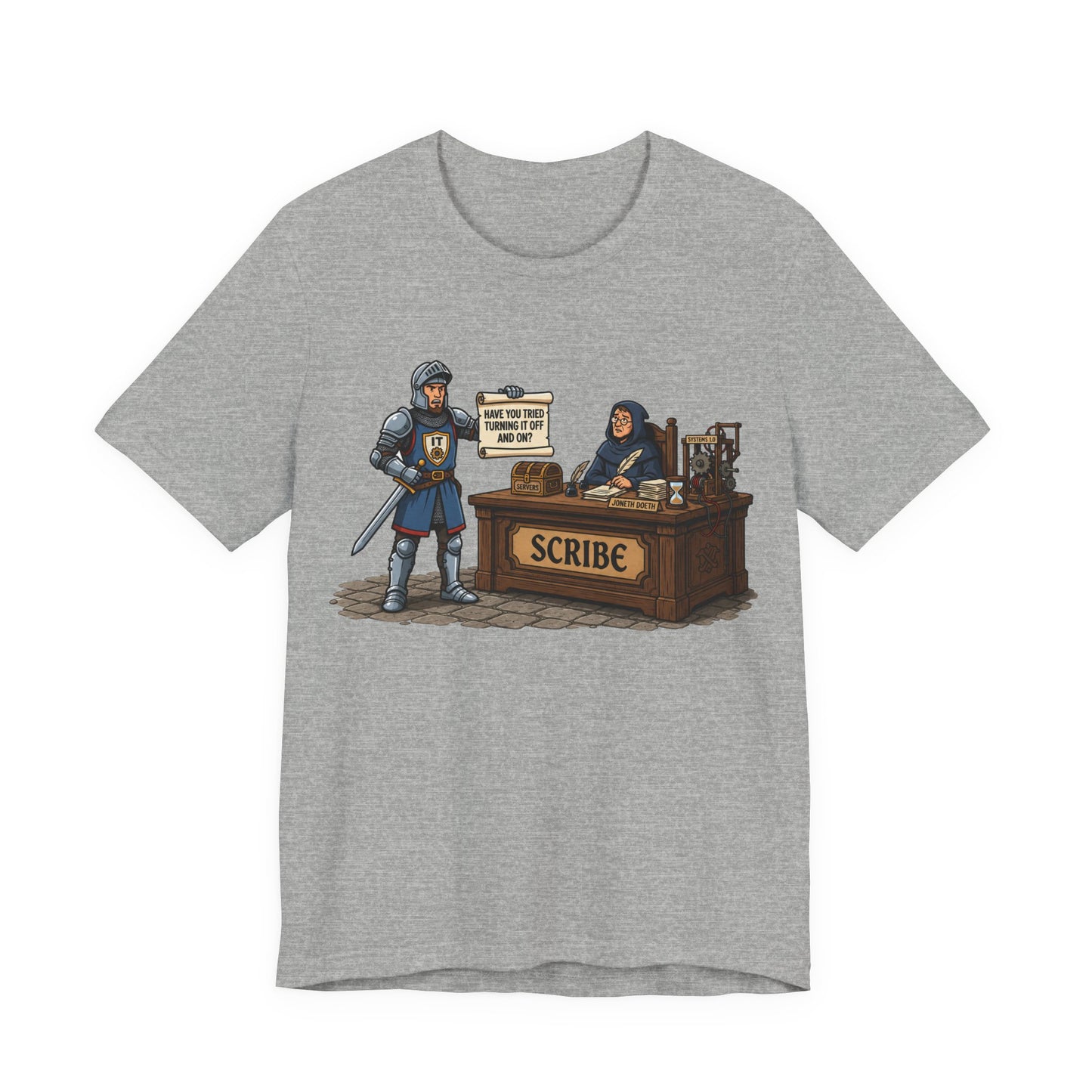 Help Desk Have You Tried Turning It Off and On Funny Burnout Shirt | Khai Studio