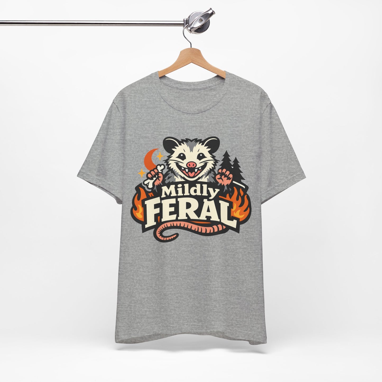 Mildly Feral Funny Burnout Shirt | Khai Studio