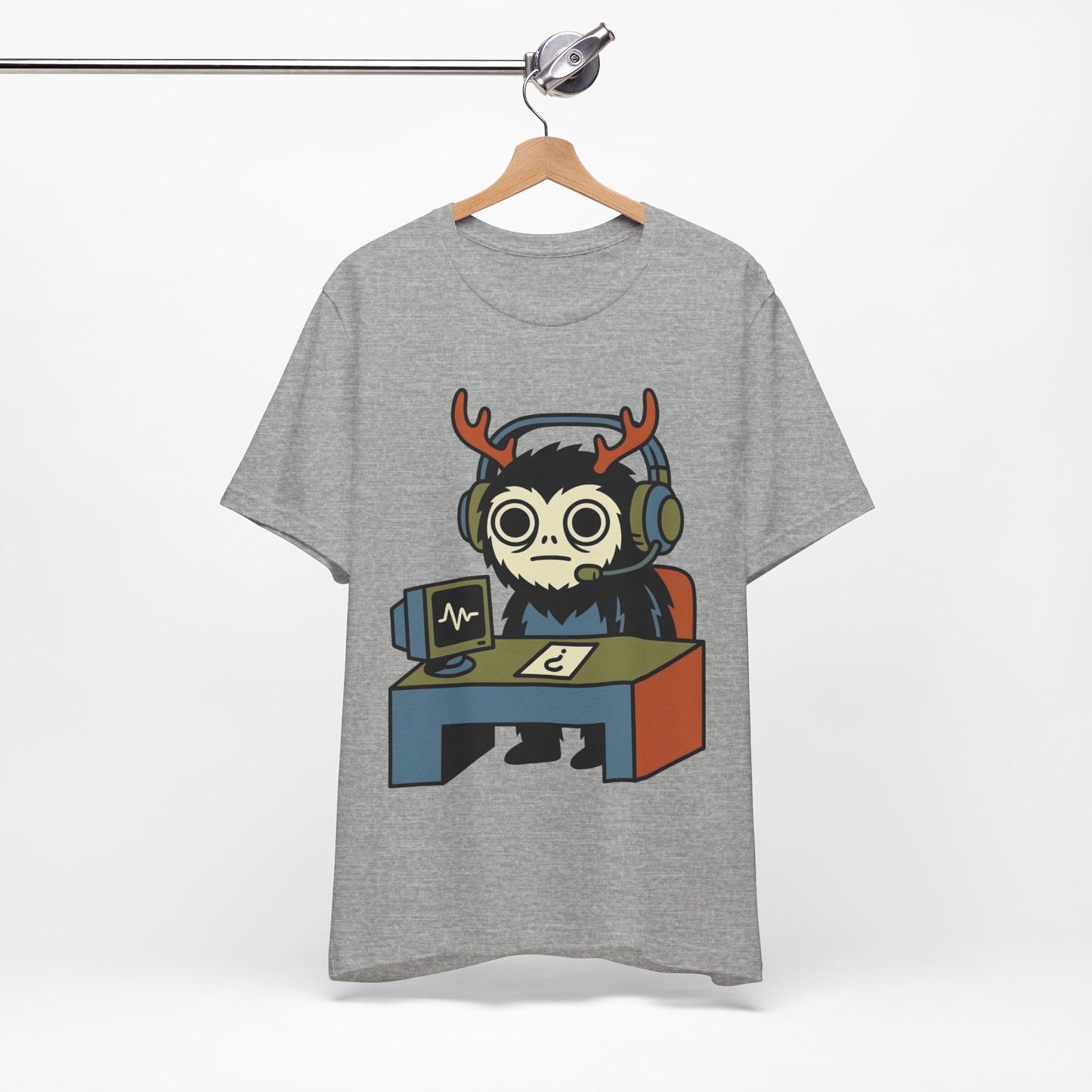 WFH Cryptid Antler Goblin Funny Burnout Shirt | Khai Studio