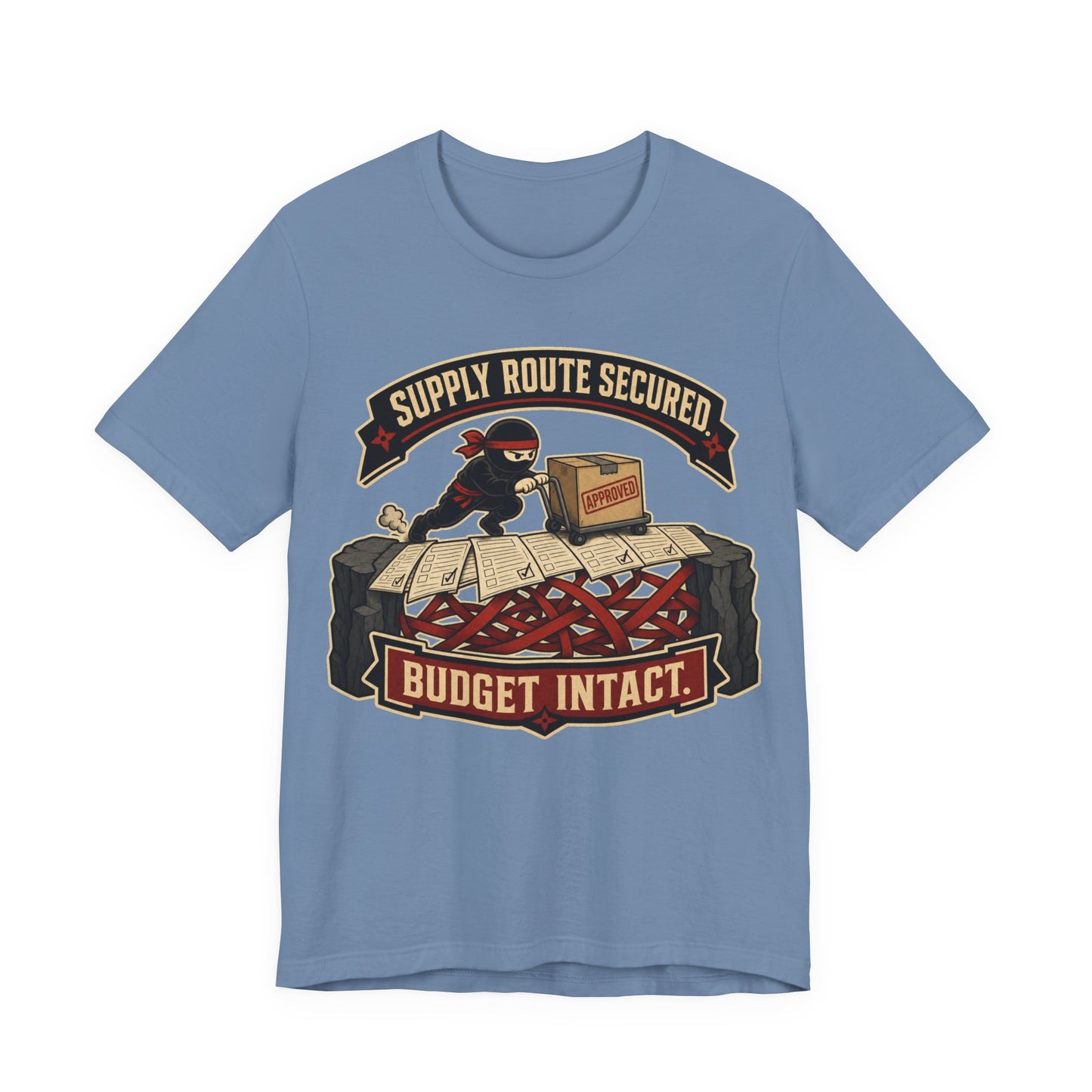 Supply Route Secured Budget Intact Funny Ninja Office Shirt | Khai Studio