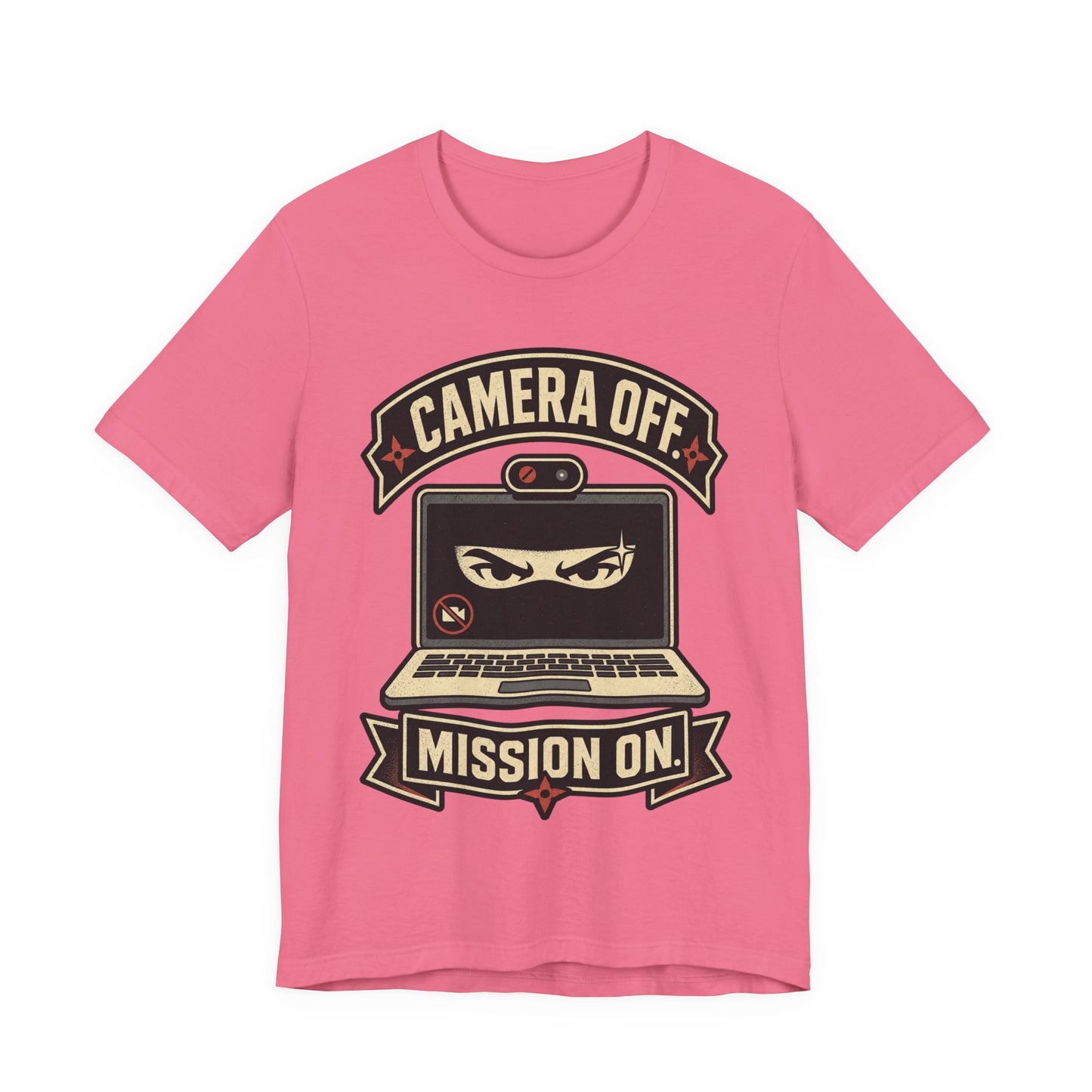 Camera Off Mission On Funny Ninja Office Shirt | Khai Studio