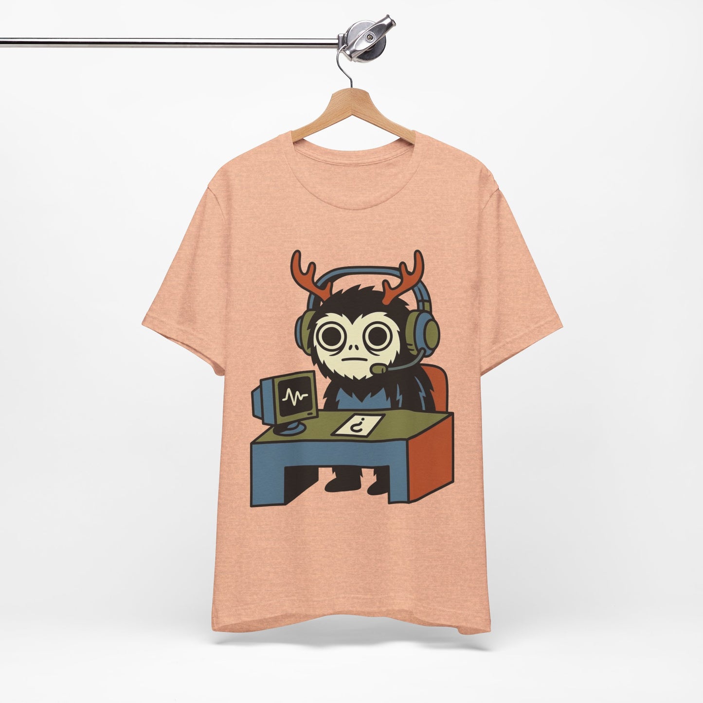 WFH Cryptid Antler Goblin Funny Burnout Shirt | Khai Studio