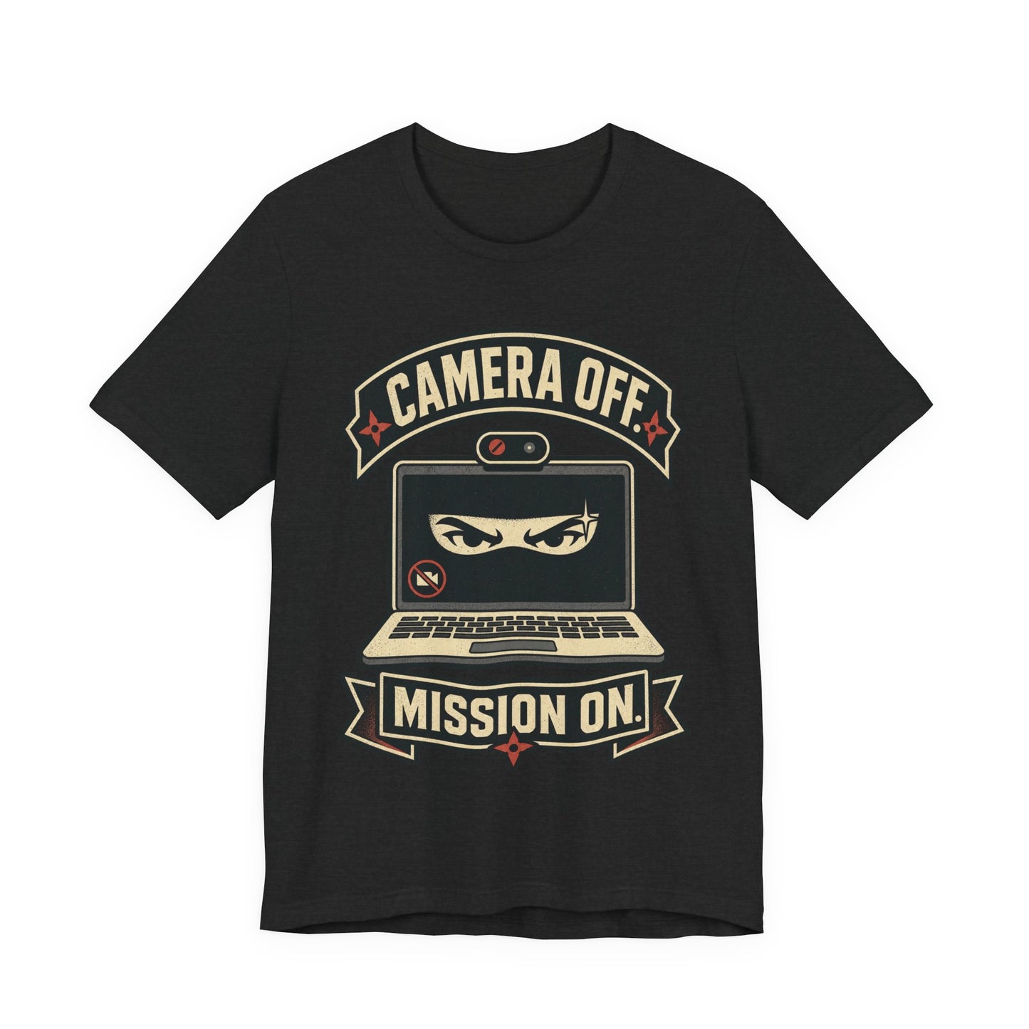 Camera Off Mission On Funny Ninja Office Shirt | Khai Studio