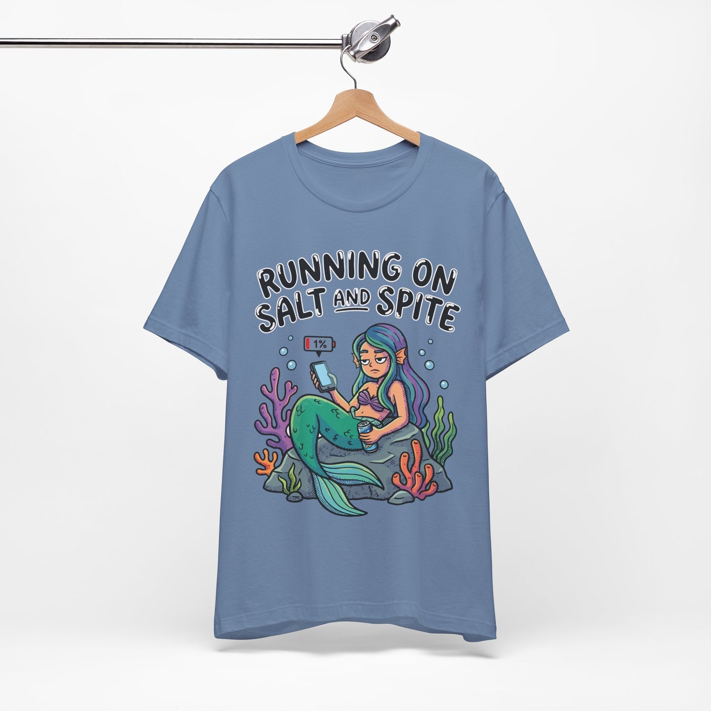 Running on Salt and Spite Funny Burnout Shirt | Khai Studio