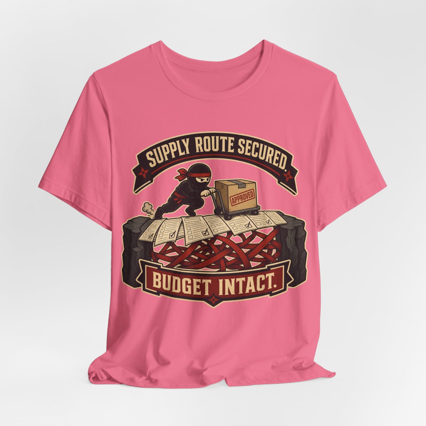 Supply Route Secured Budget Intact Funny Ninja Office Shirt | Khai Studio