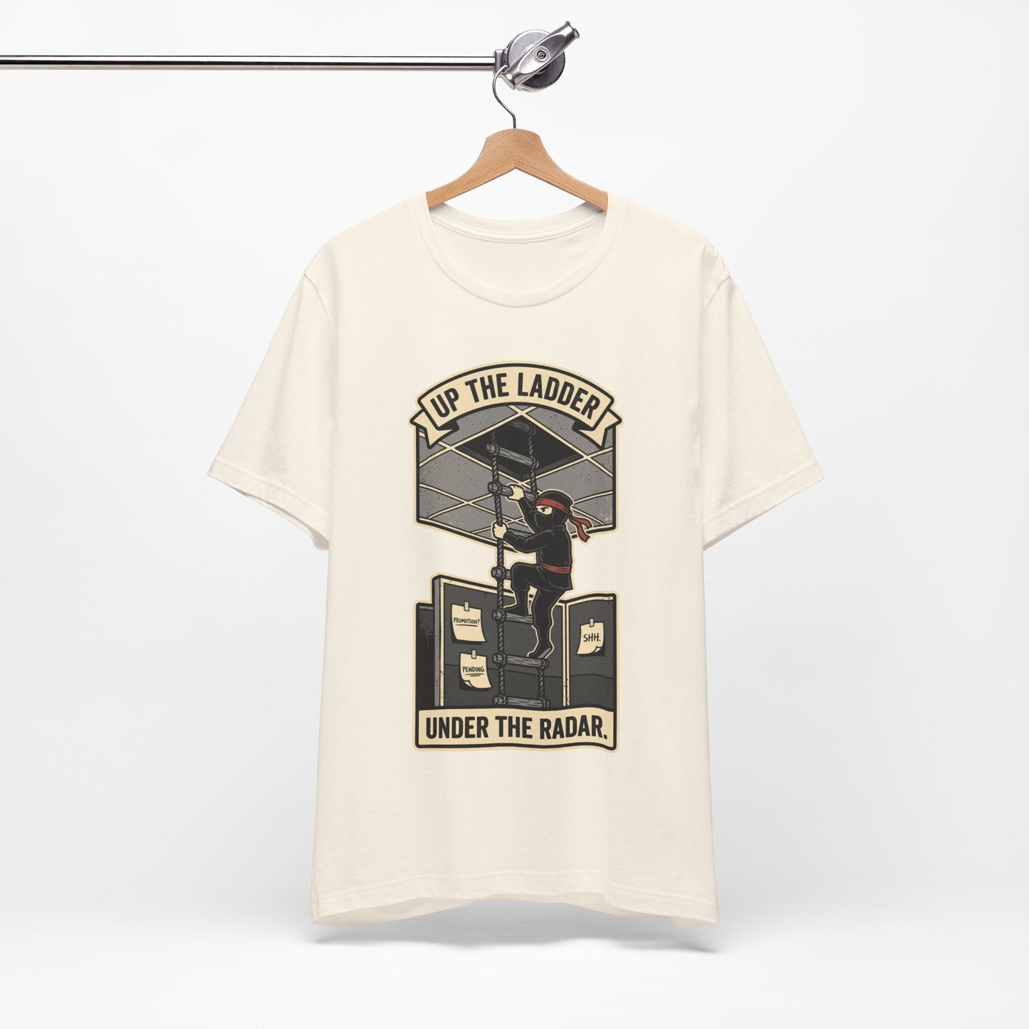 Up the Ladder Under the Radar Funny Ninja Office Shirt | Khai Studio