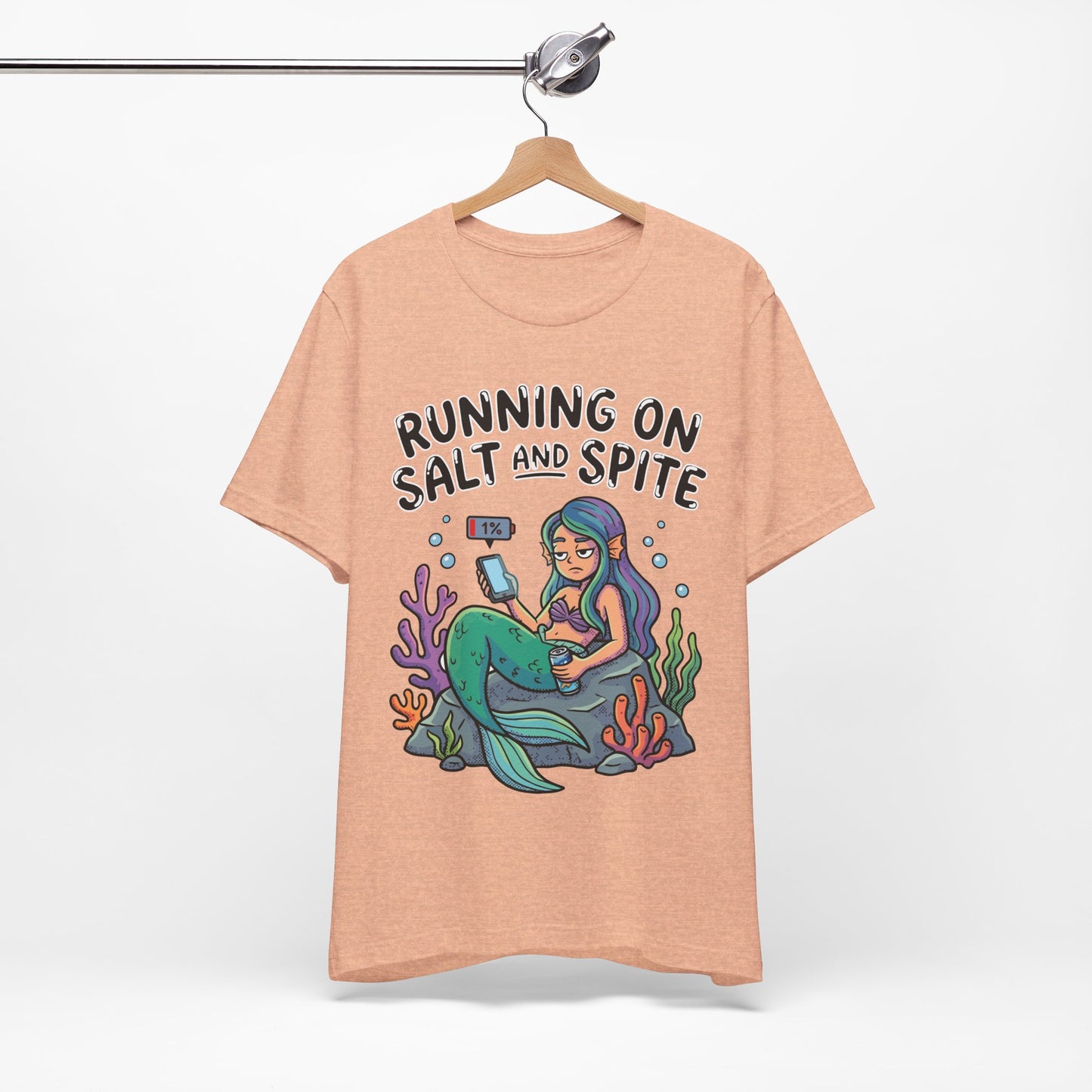 Running on Salt and Spite Funny Burnout Shirt | Khai Studio