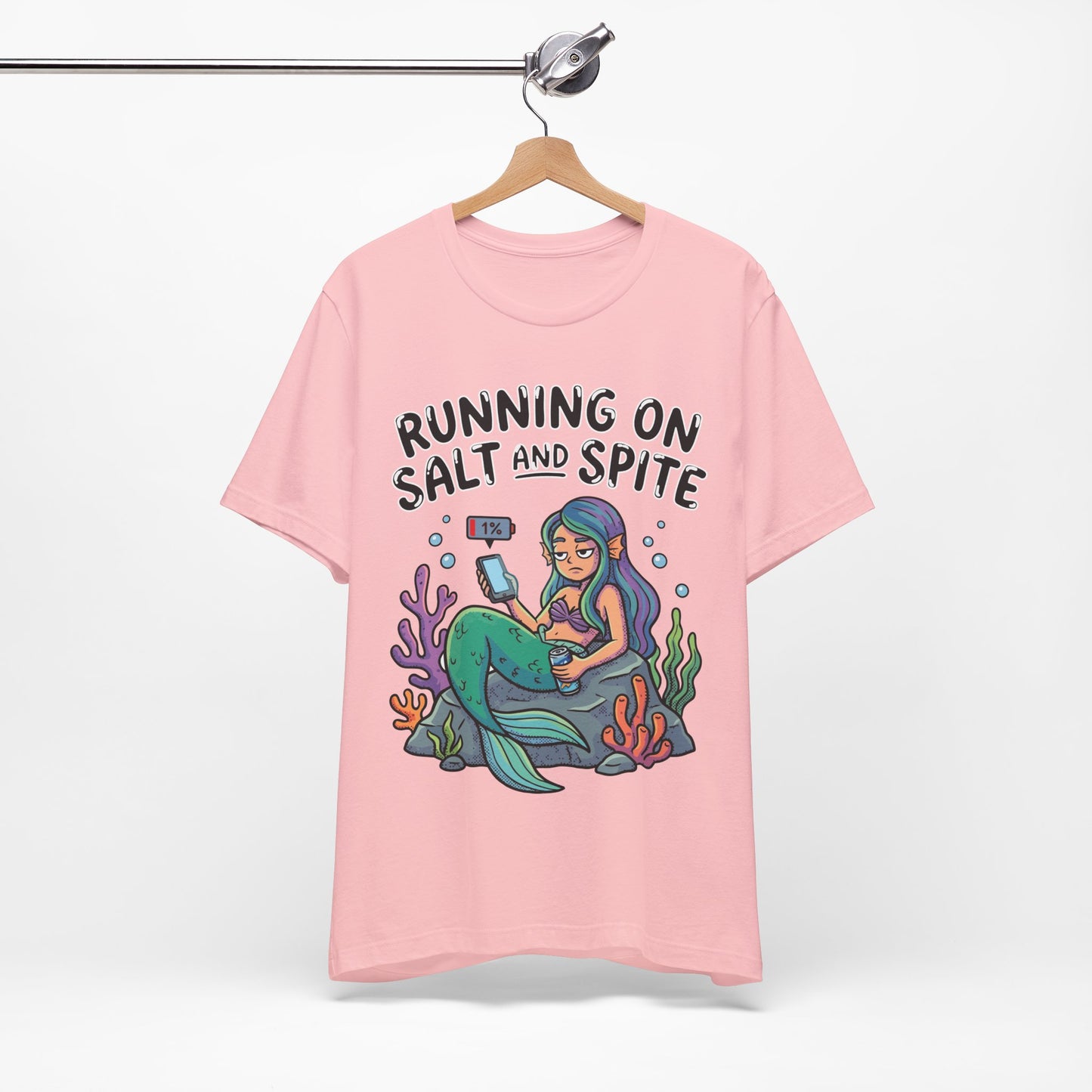 Running on Salt and Spite Funny Burnout Shirt | Khai Studio