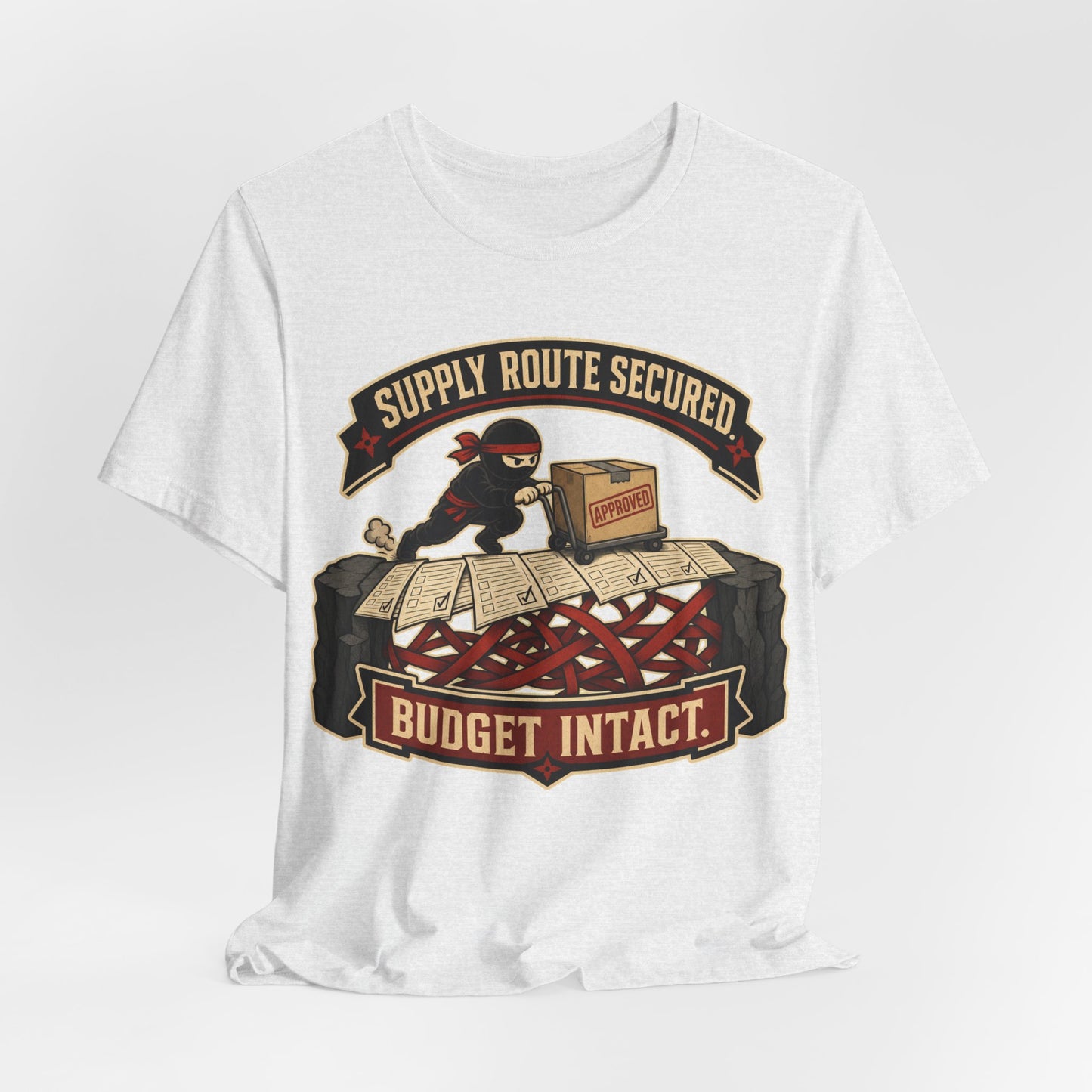 Supply Route Secured Budget Intact Funny Ninja Office Shirt | Khai Studio