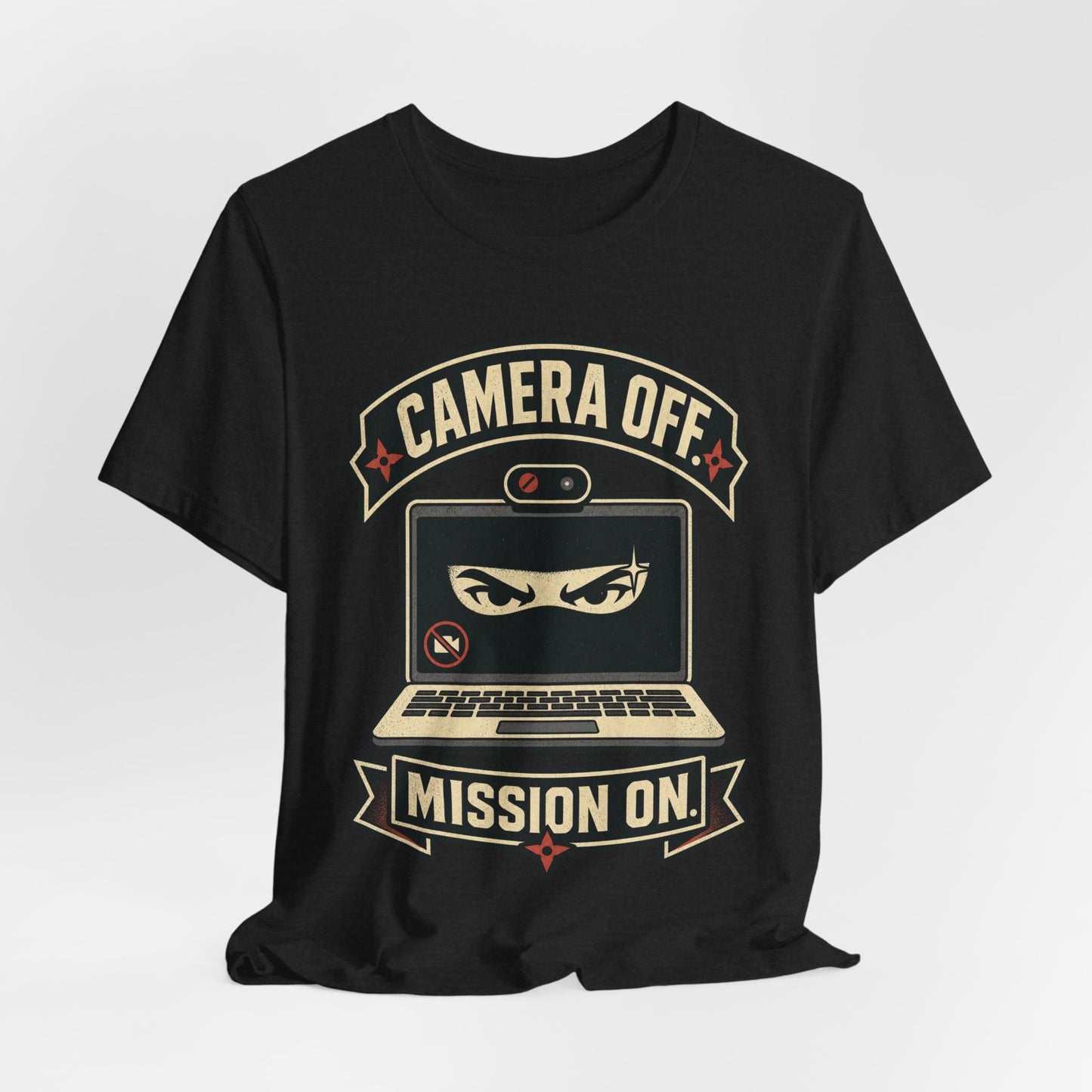Camera Off Mission On Funny Ninja Office Shirt | Khai Studio