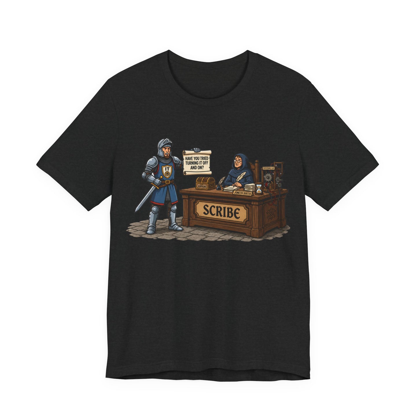 Help Desk Have You Tried Turning It Off and On Funny Burnout Shirt | Khai Studio