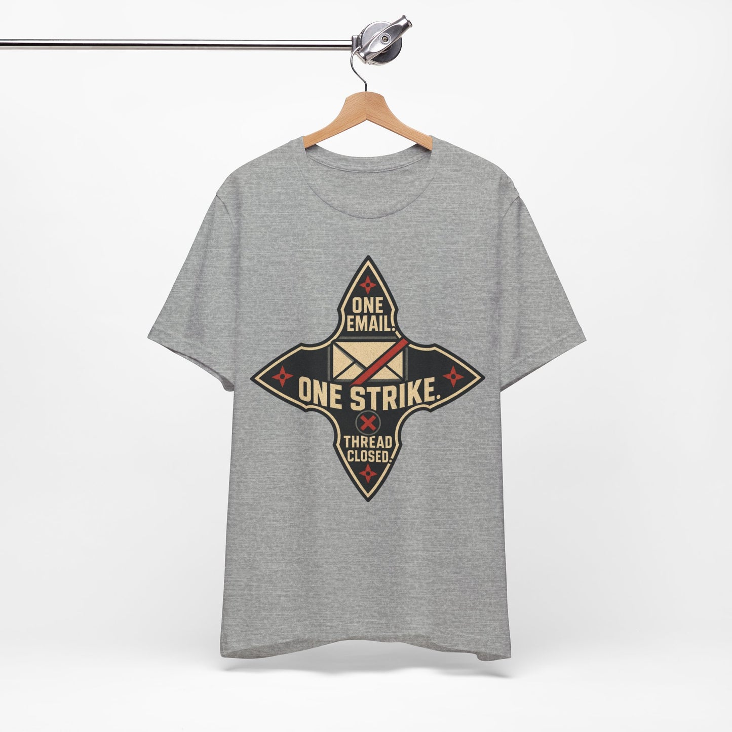 One Email One Strike Thread Closed Funny Ninja Office Shirt | Khai Studio