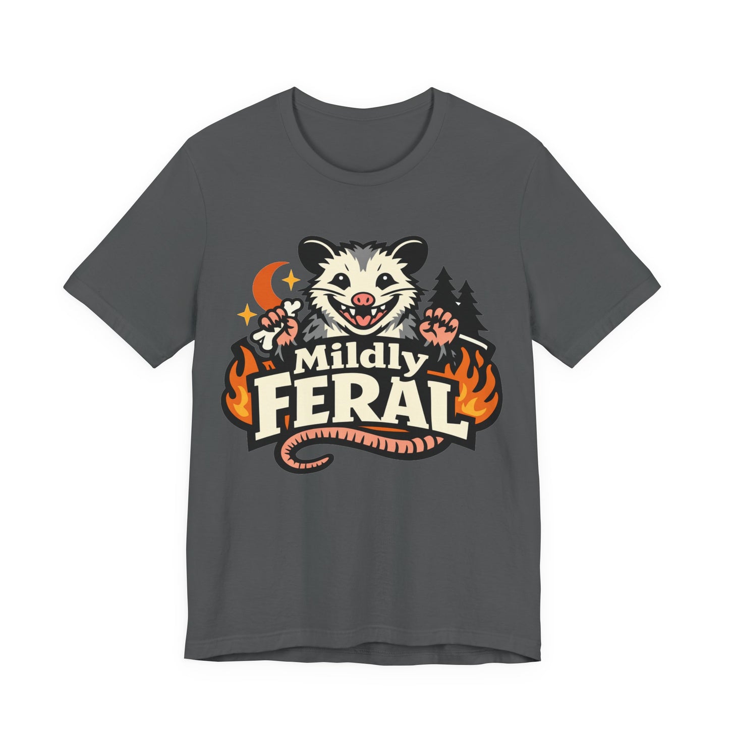 Mildly Feral Funny Burnout Shirt | Khai Studio