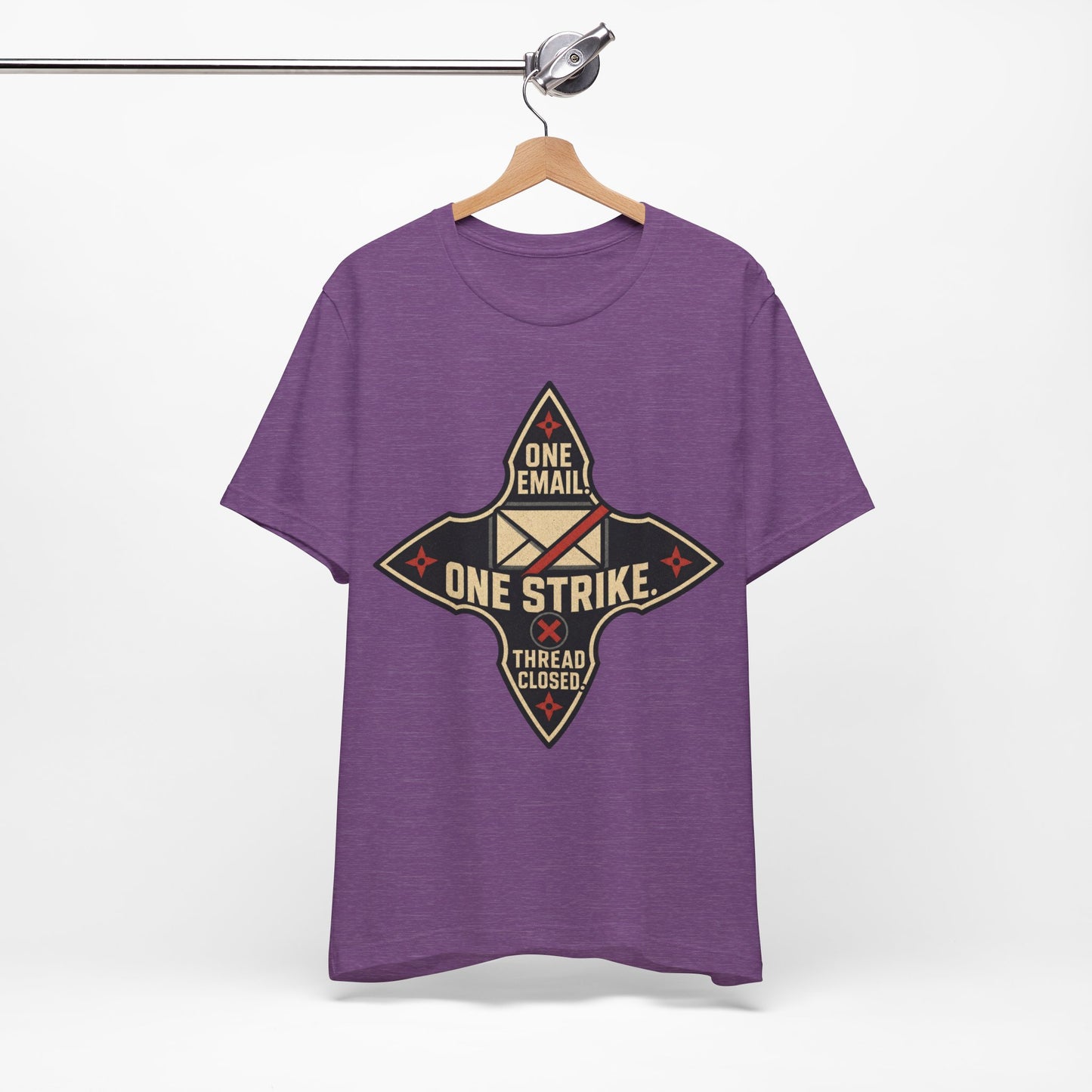 One Email One Strike Thread Closed Funny Ninja Office Shirt | Khai Studio