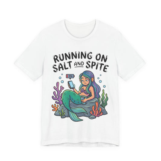 Running on Salt and Spite Funny Burnout Shirt | Khai Studio
