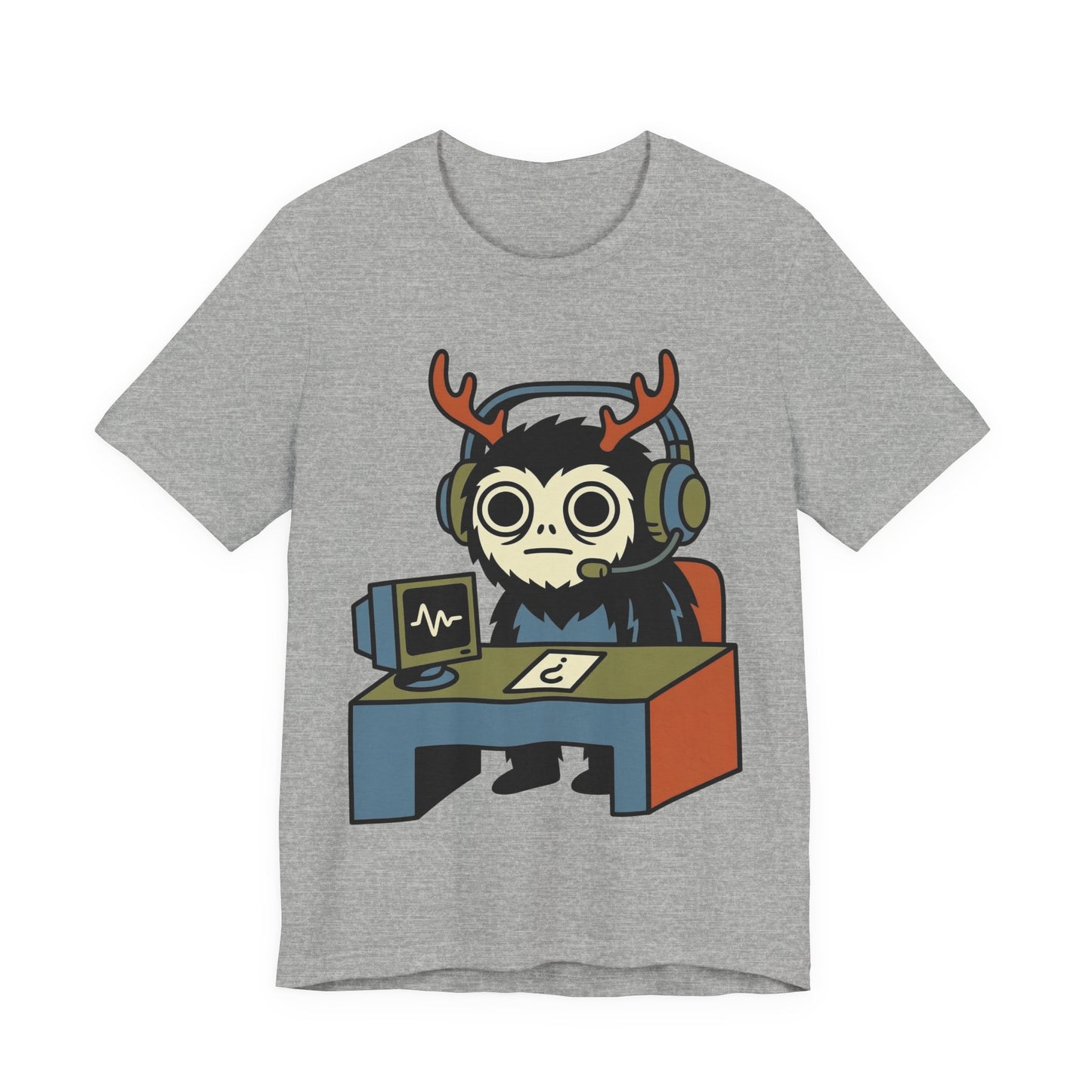 WFH Cryptid Antler Goblin Funny Burnout Shirt | Khai Studio