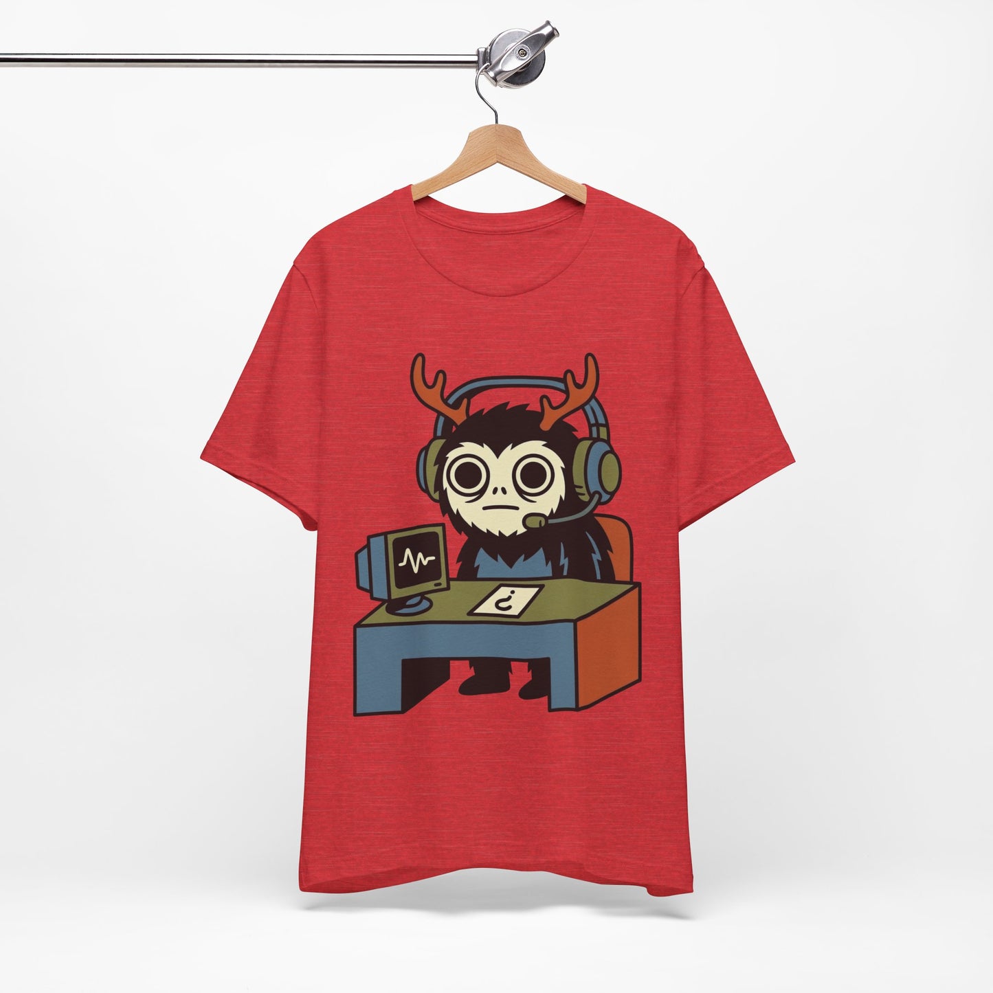 WFH Cryptid Antler Goblin Funny Burnout Shirt | Khai Studio