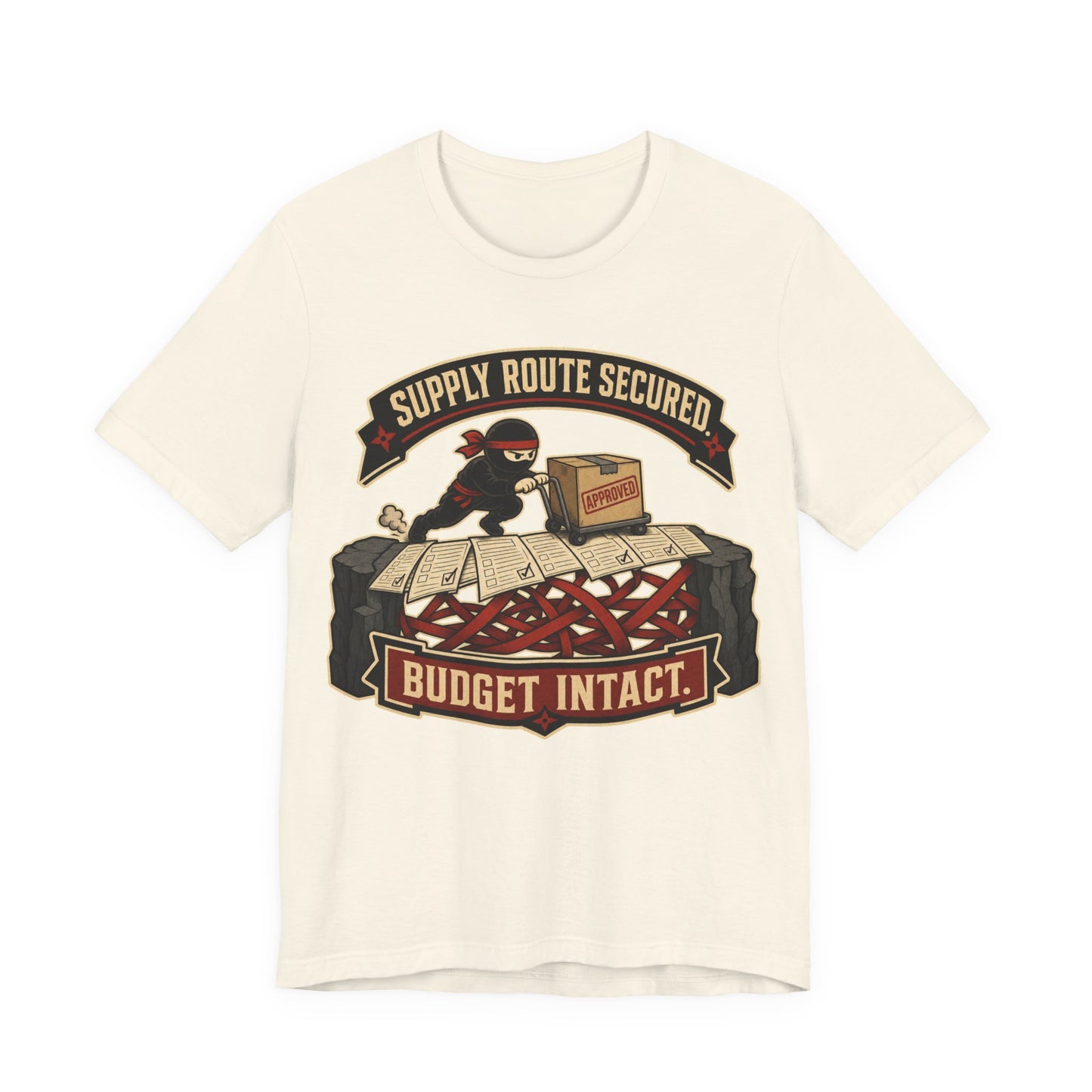 Supply Route Secured Budget Intact Funny Ninja Office Shirt | Khai Studio