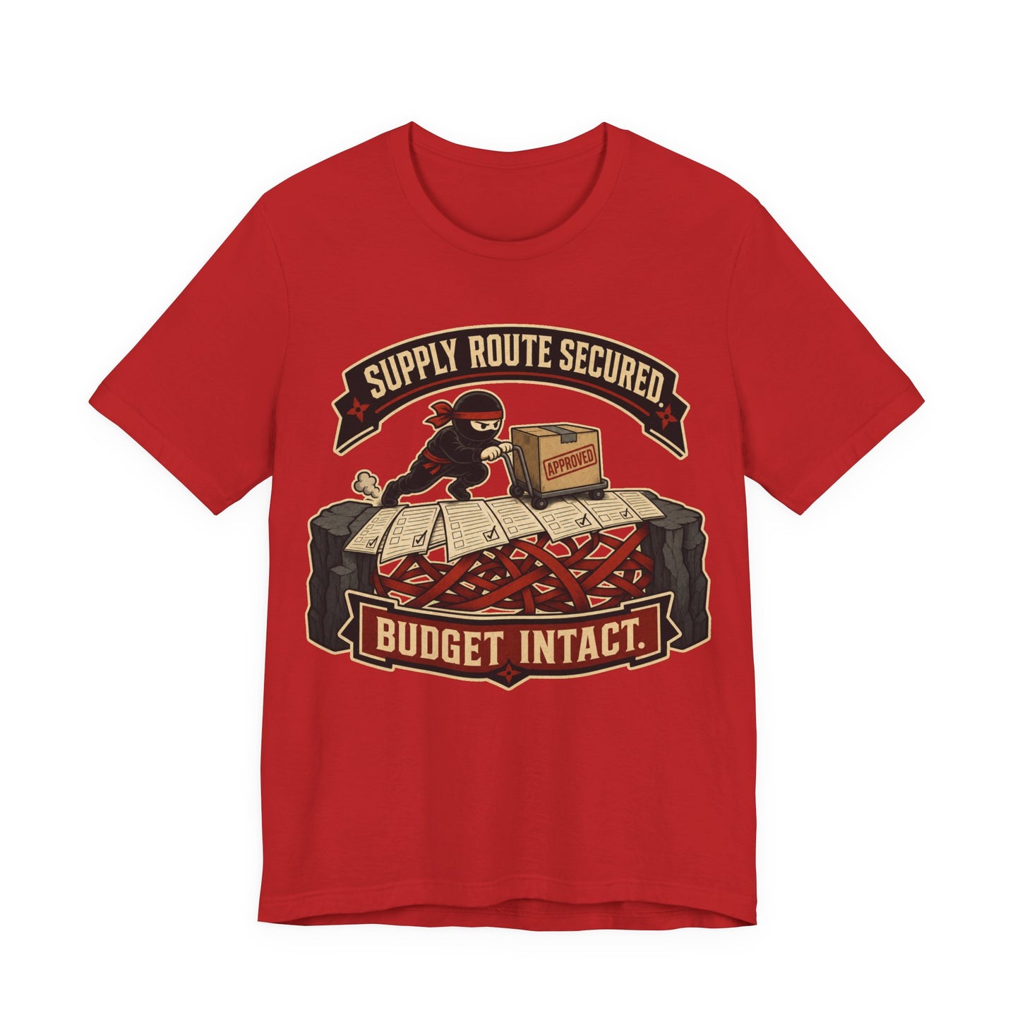 Supply Route Secured Budget Intact Funny Ninja Office Shirt | Khai Studio