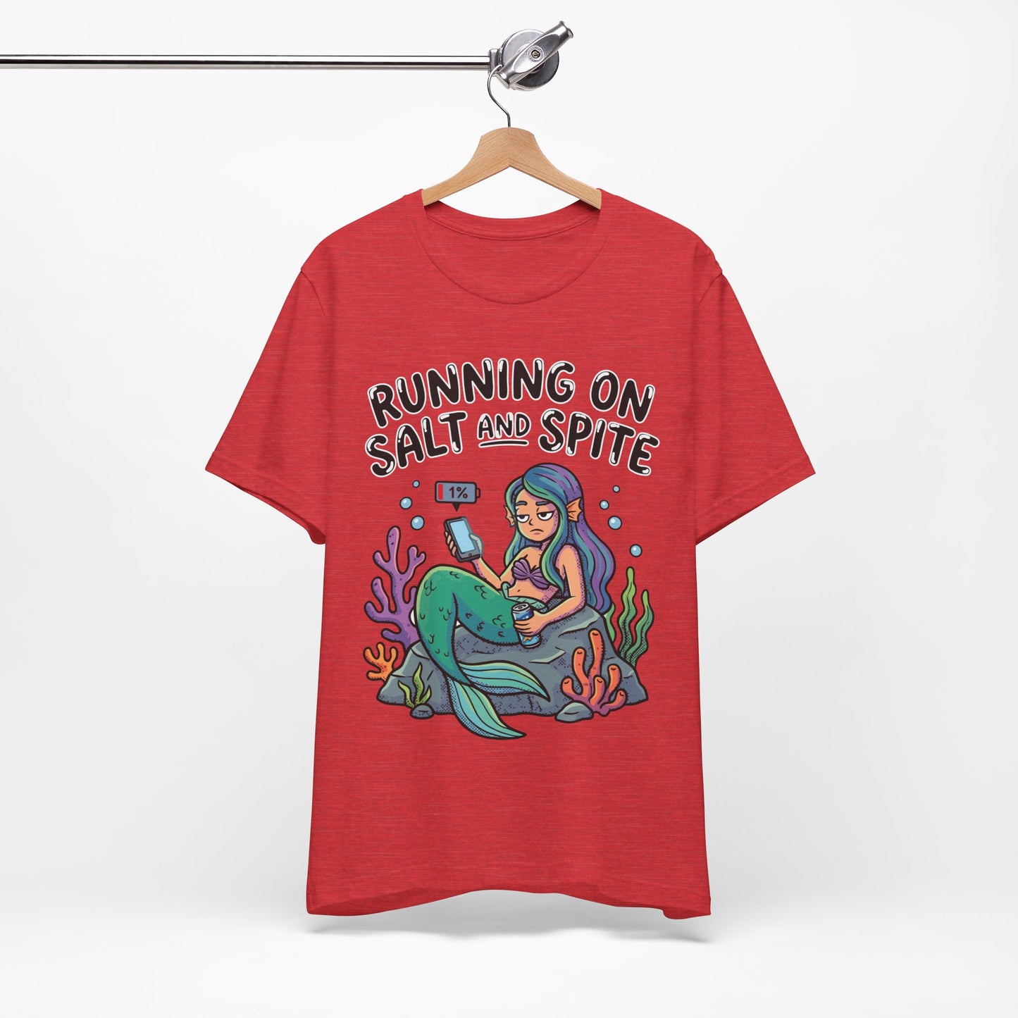 Running on Salt and Spite Funny Burnout Shirt | Khai Studio