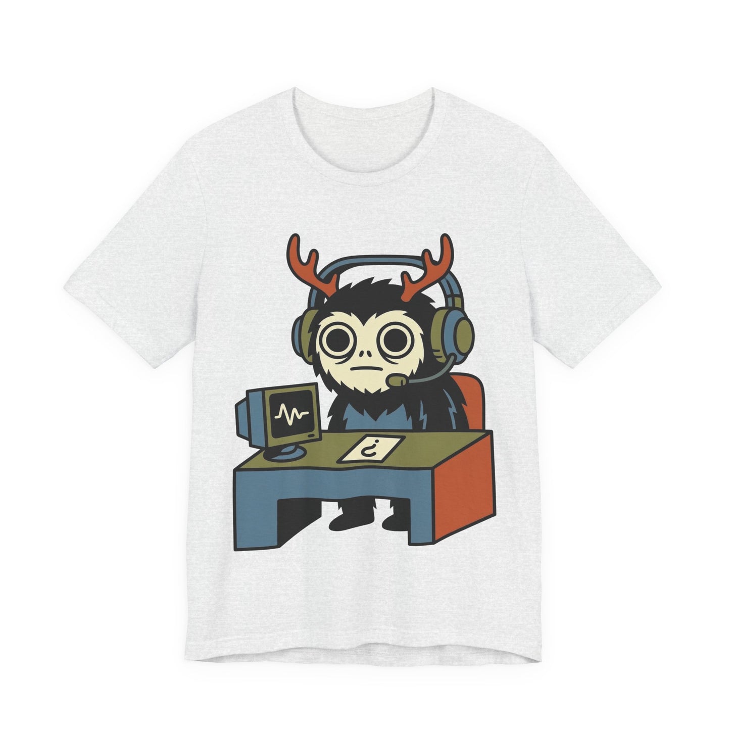 WFH Cryptid Antler Goblin Funny Burnout Shirt | Khai Studio